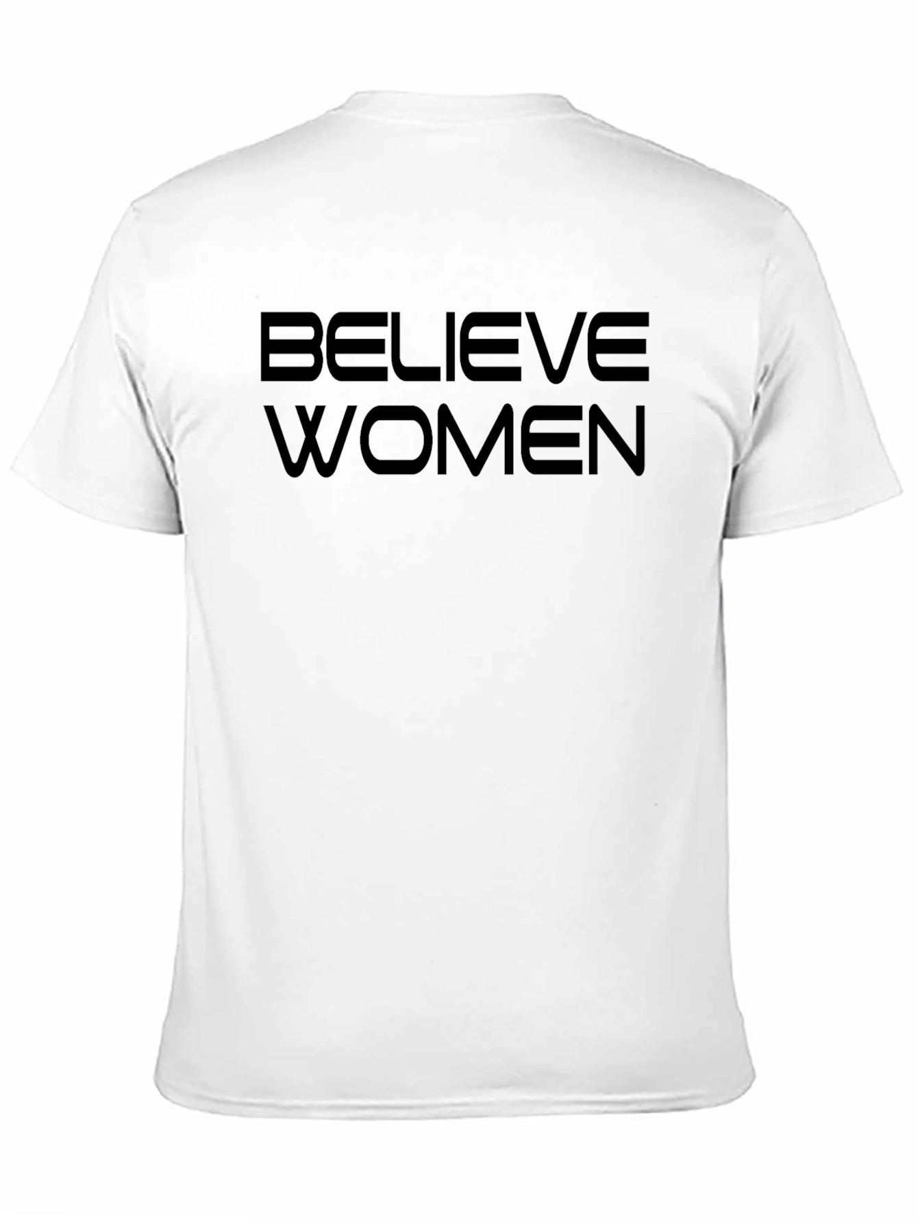 Believe Women Black Graphic Tee - Activism Shirt