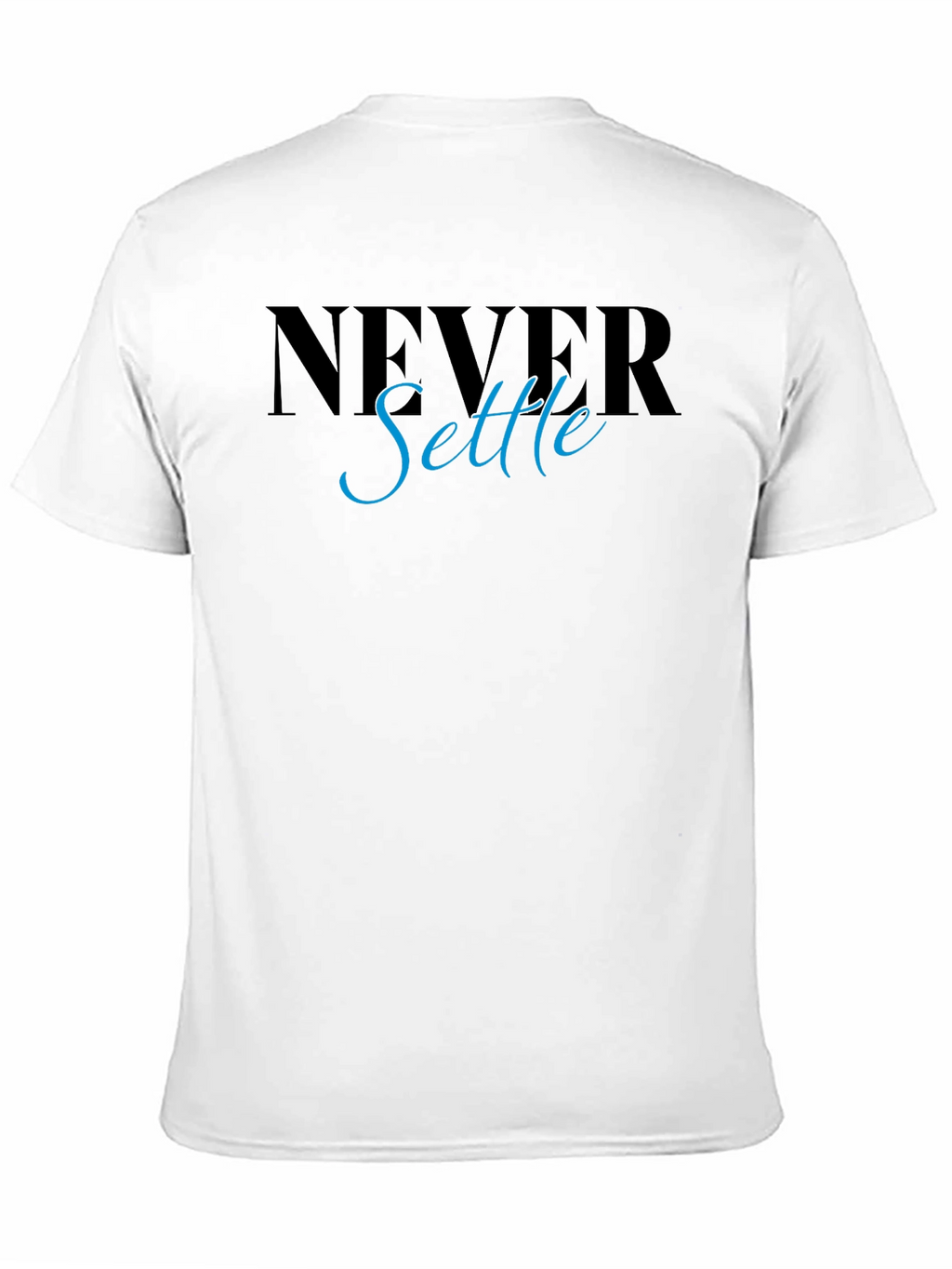 Never Settle Graphic Tee - Stylish Mens T-Shirt