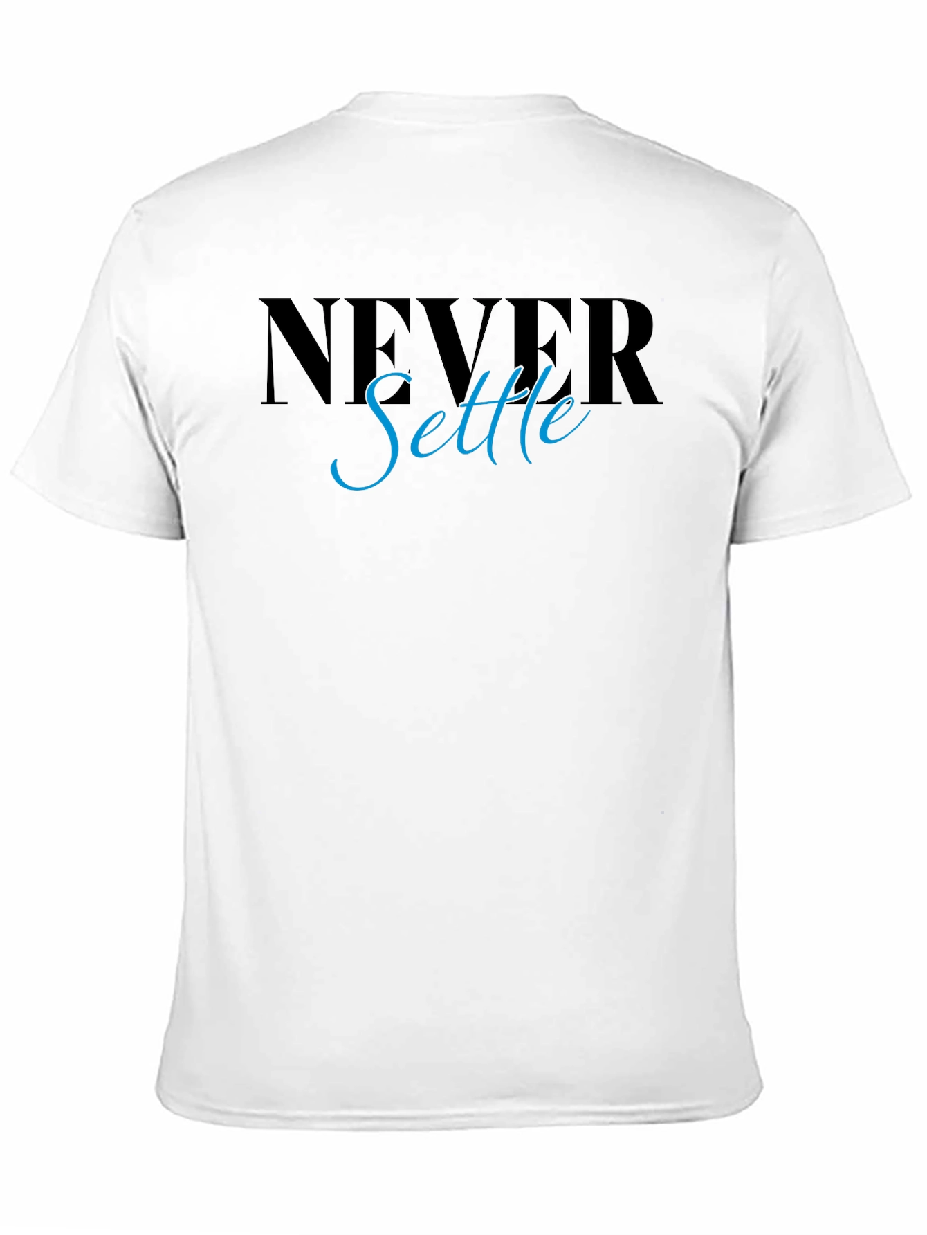 Never Settle Graphic Tee - Stylish Mens T-Shirt
