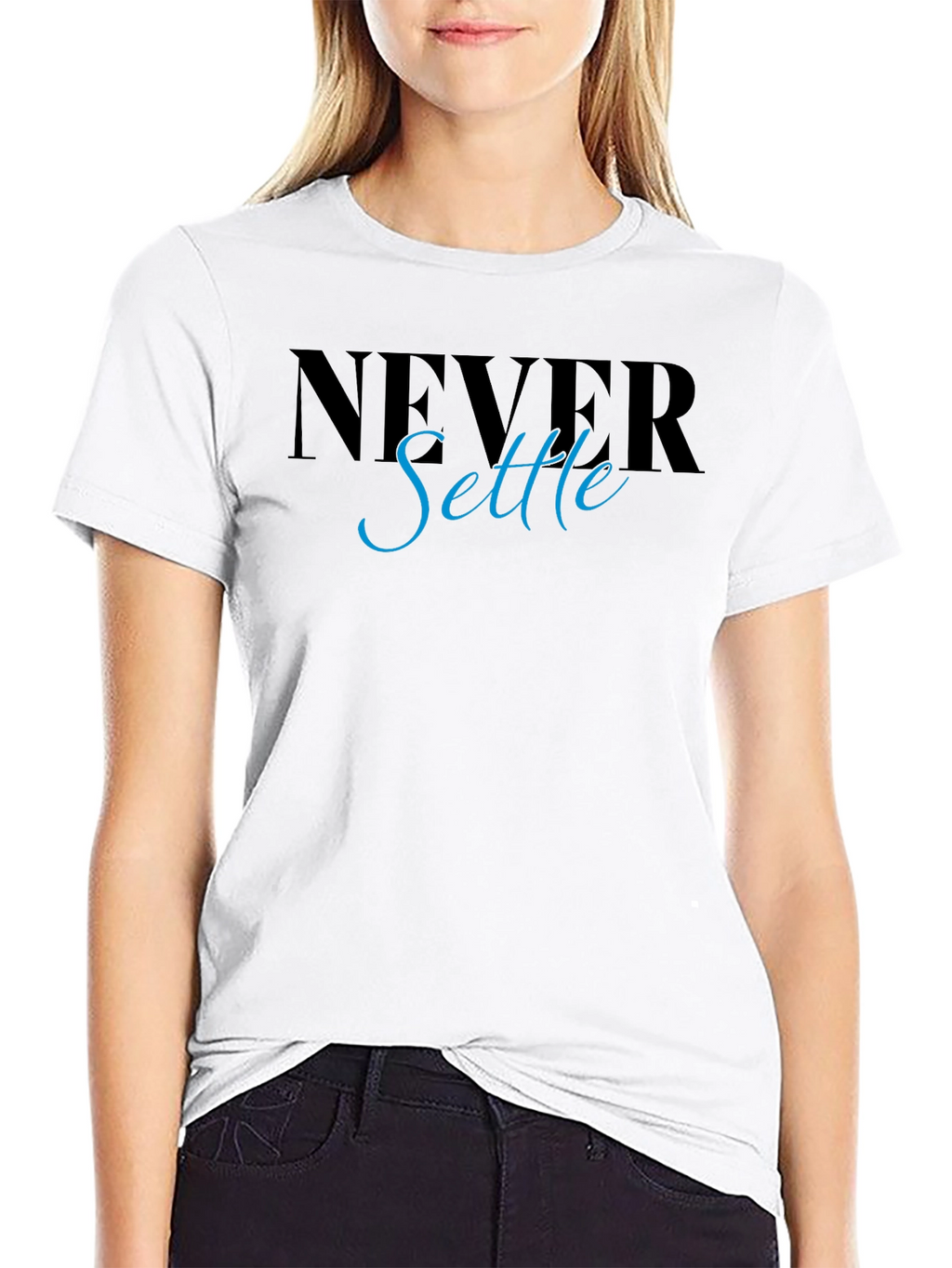 Never Settle Graphic Tee - Stylish Mens T-Shirt
