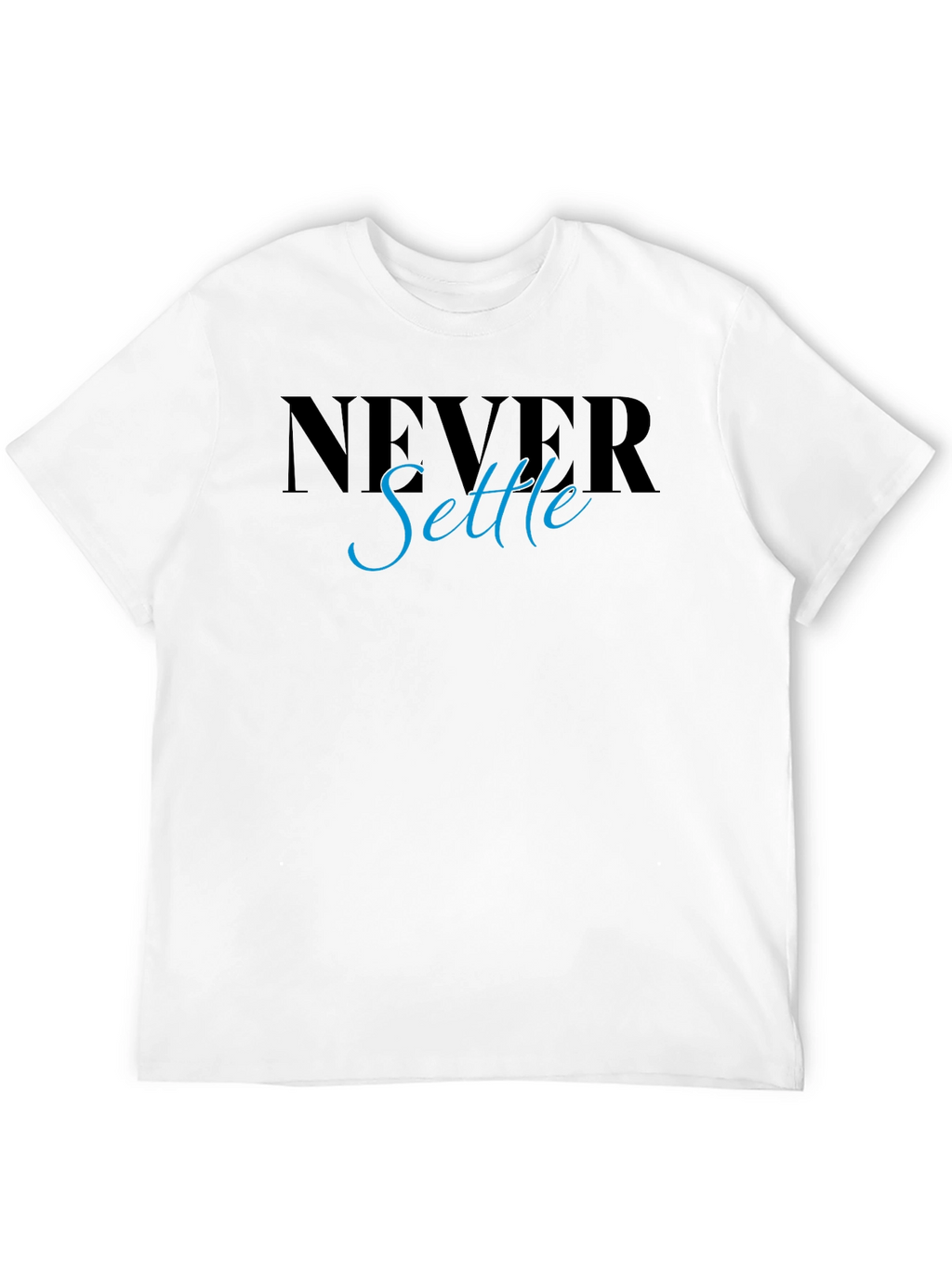 Never Settle Graphic Tee - Stylish Mens T-Shirt