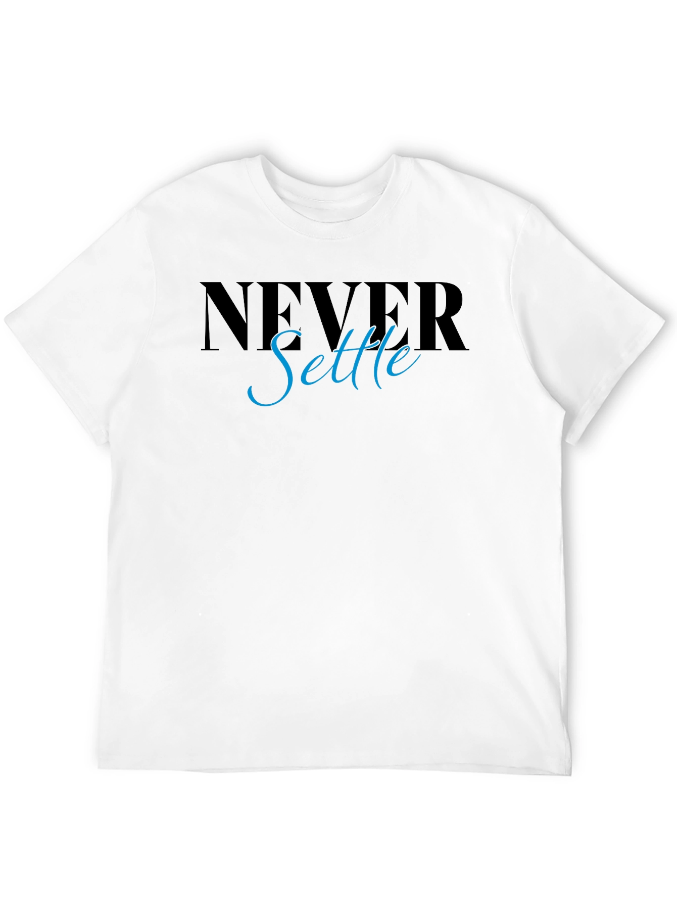 Never Settle Graphic Tee - Stylish Mens T-Shirt