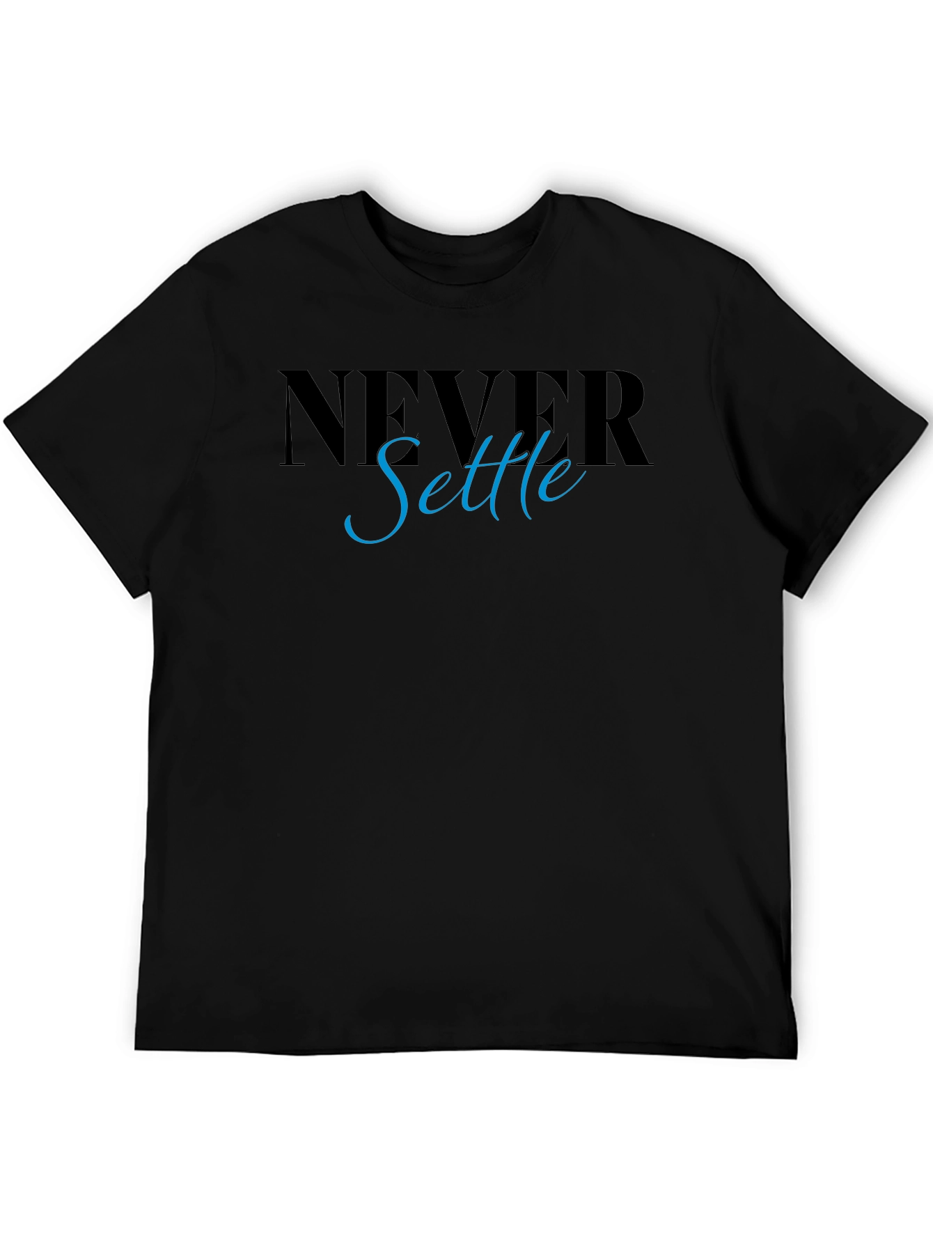 Never Settle Graphic Tee - Stylish Mens T-Shirt