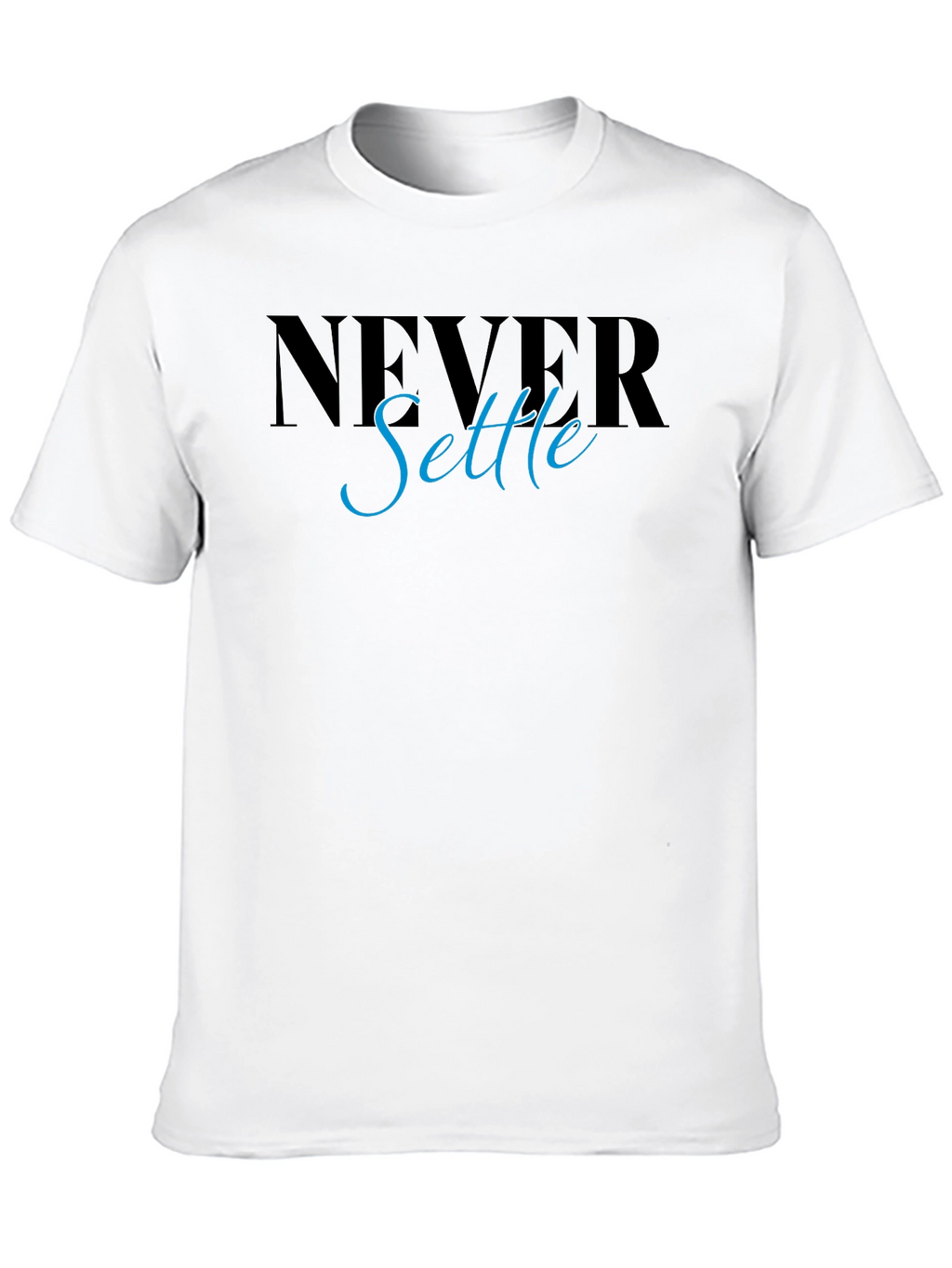 Never Settle Graphic Tee - Stylish Mens T-Shirt