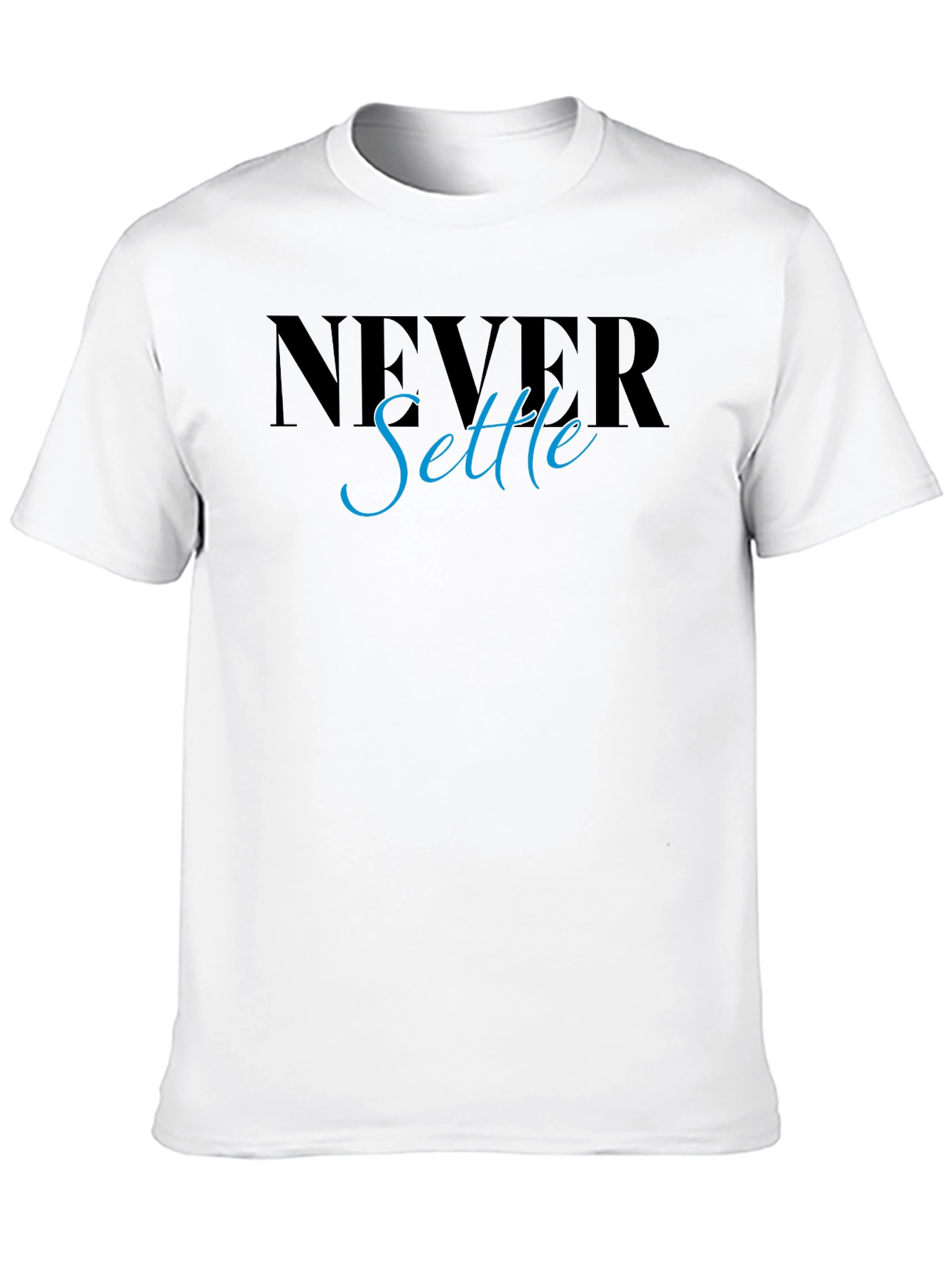 Never Settle Graphic Tee - Stylish Mens T-Shirt