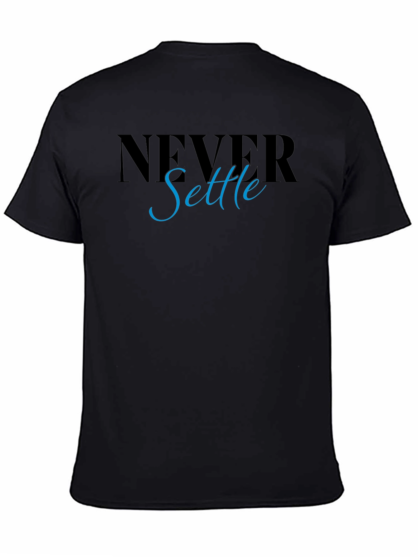 Never Settle Graphic Tee - Stylish Mens T-Shirt