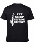 Eat Sleep Nitrox Repeat Black T-Shirt - Diver Gift