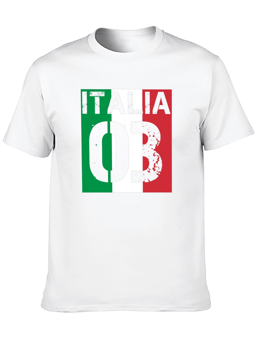 Italia T-Shirt Mens Fashion Tee Italian Flag Design