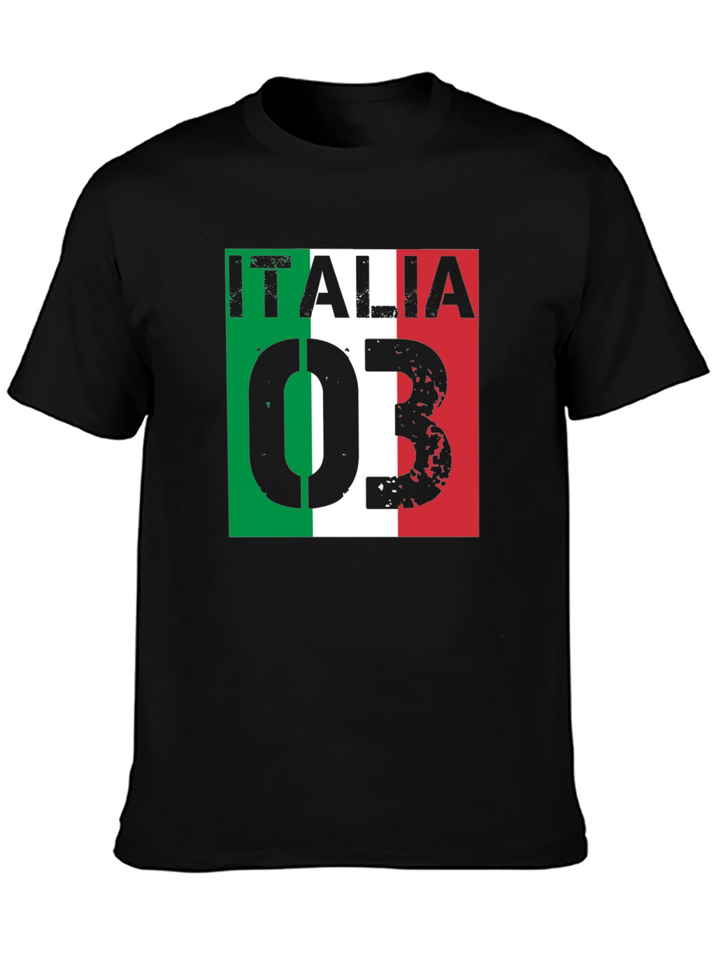Italia T-Shirt Mens Fashion Tee Italian Flag Design