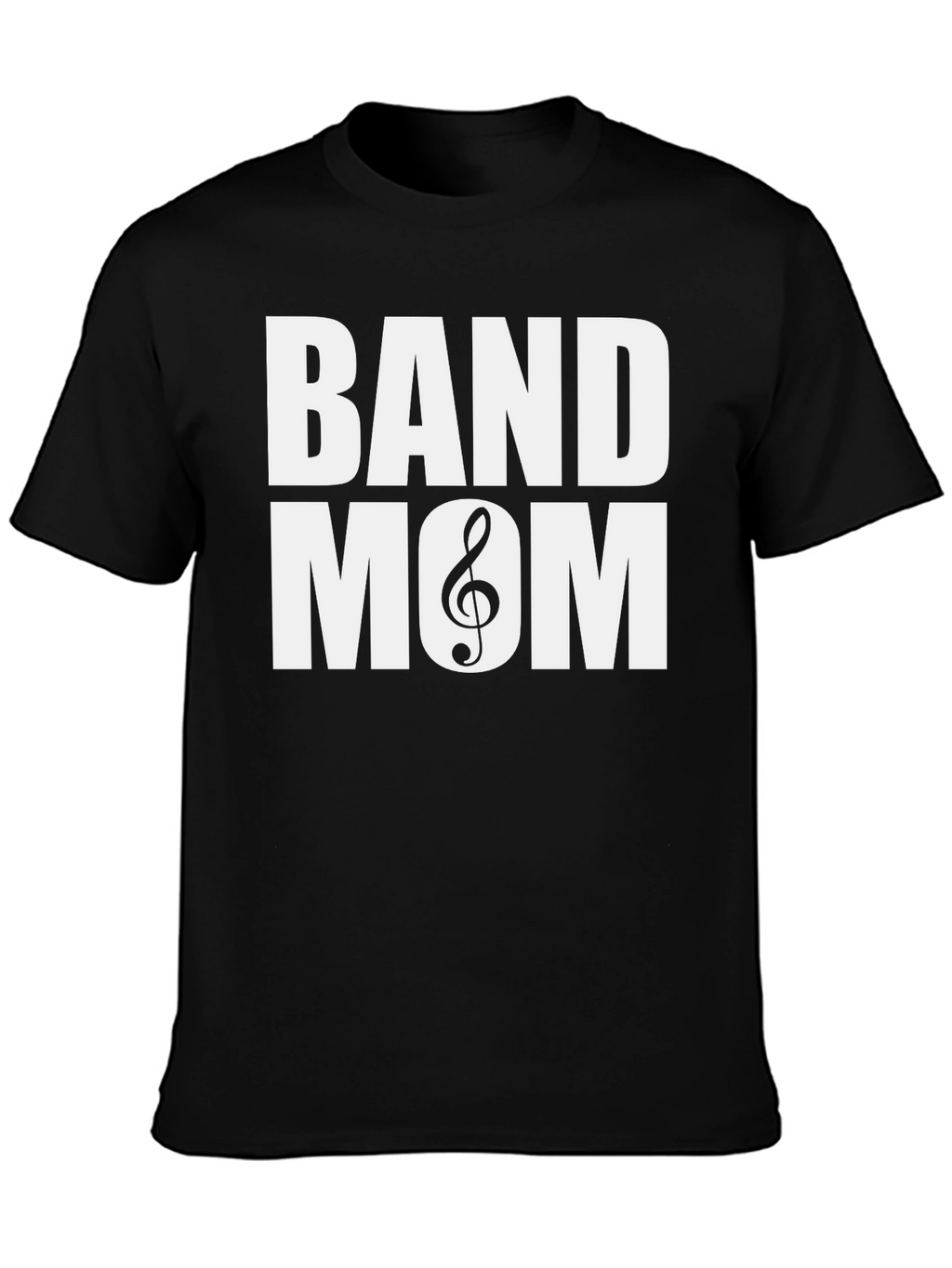 Band Mom T-Shirt - Music Treble Clef Graphic Tee