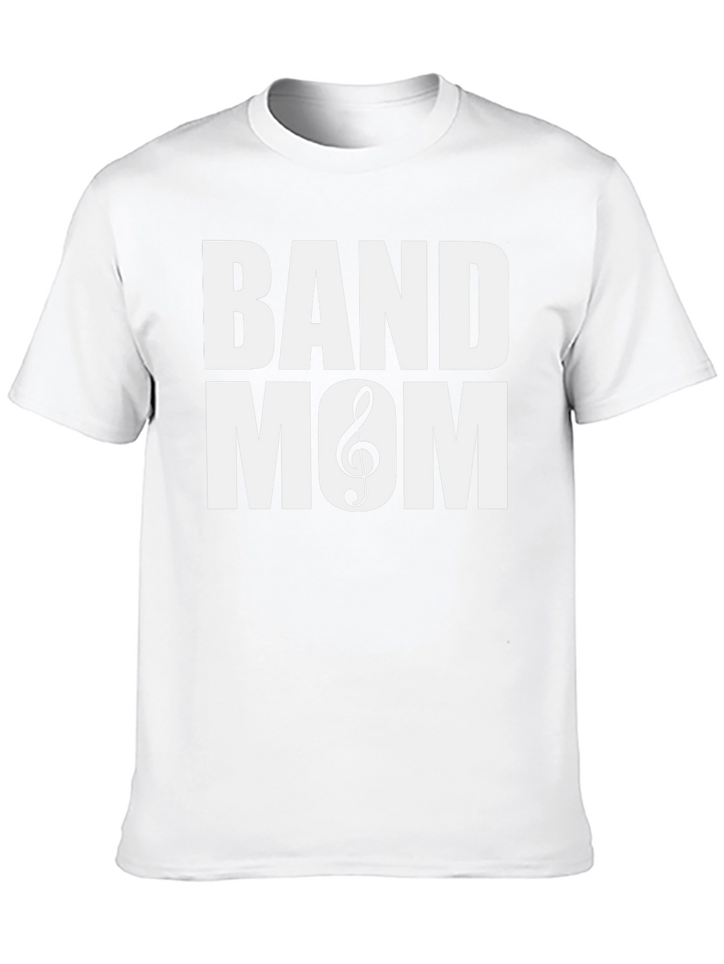 Band Mom T-Shirt - Music Treble Clef Graphic Tee