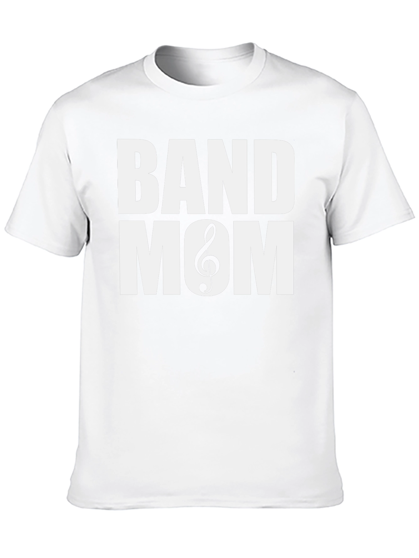 Band Mom T-Shirt - Music Treble Clef Graphic Tee