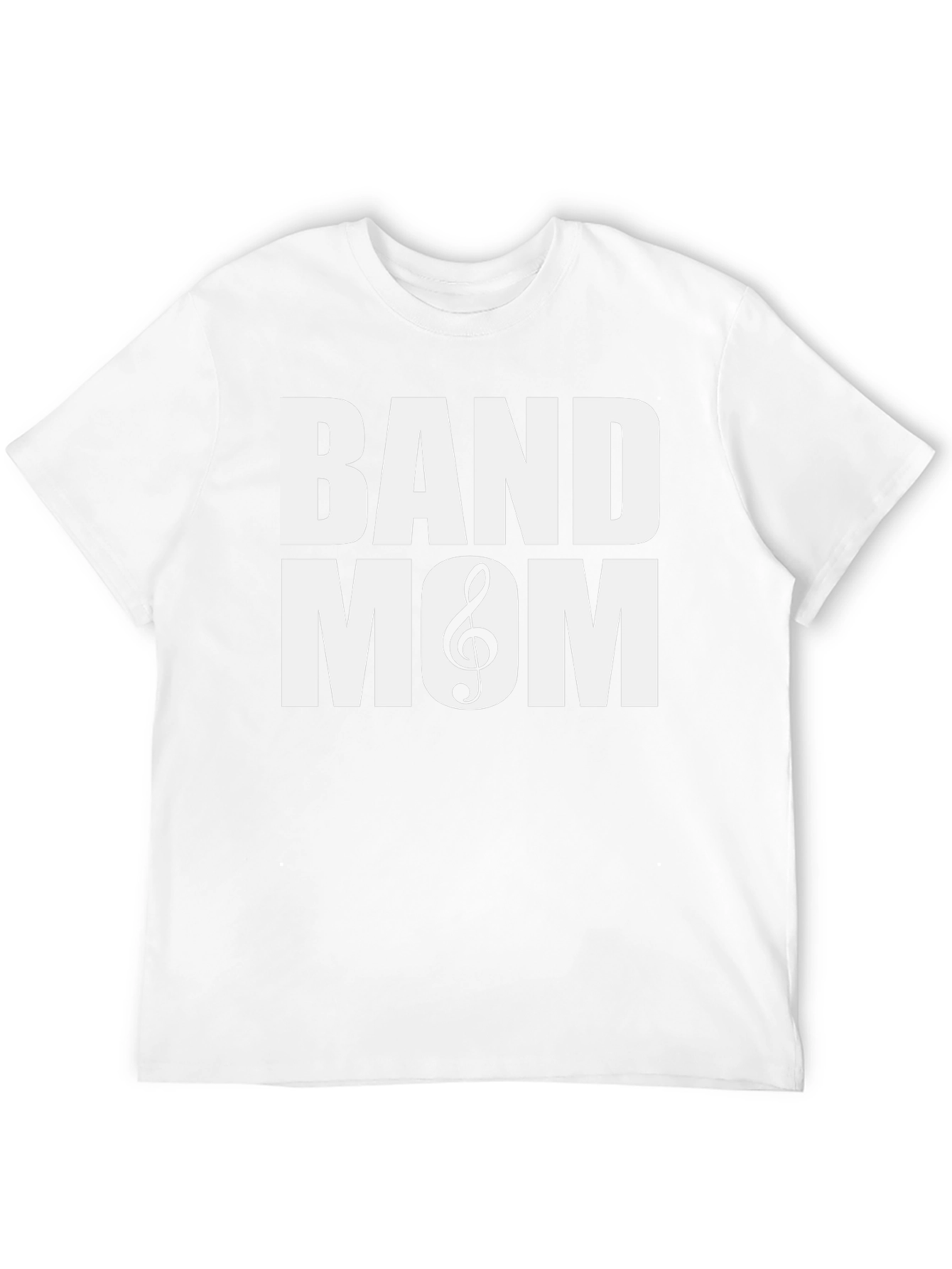 Band Mom T-Shirt - Music Treble Clef Graphic Tee