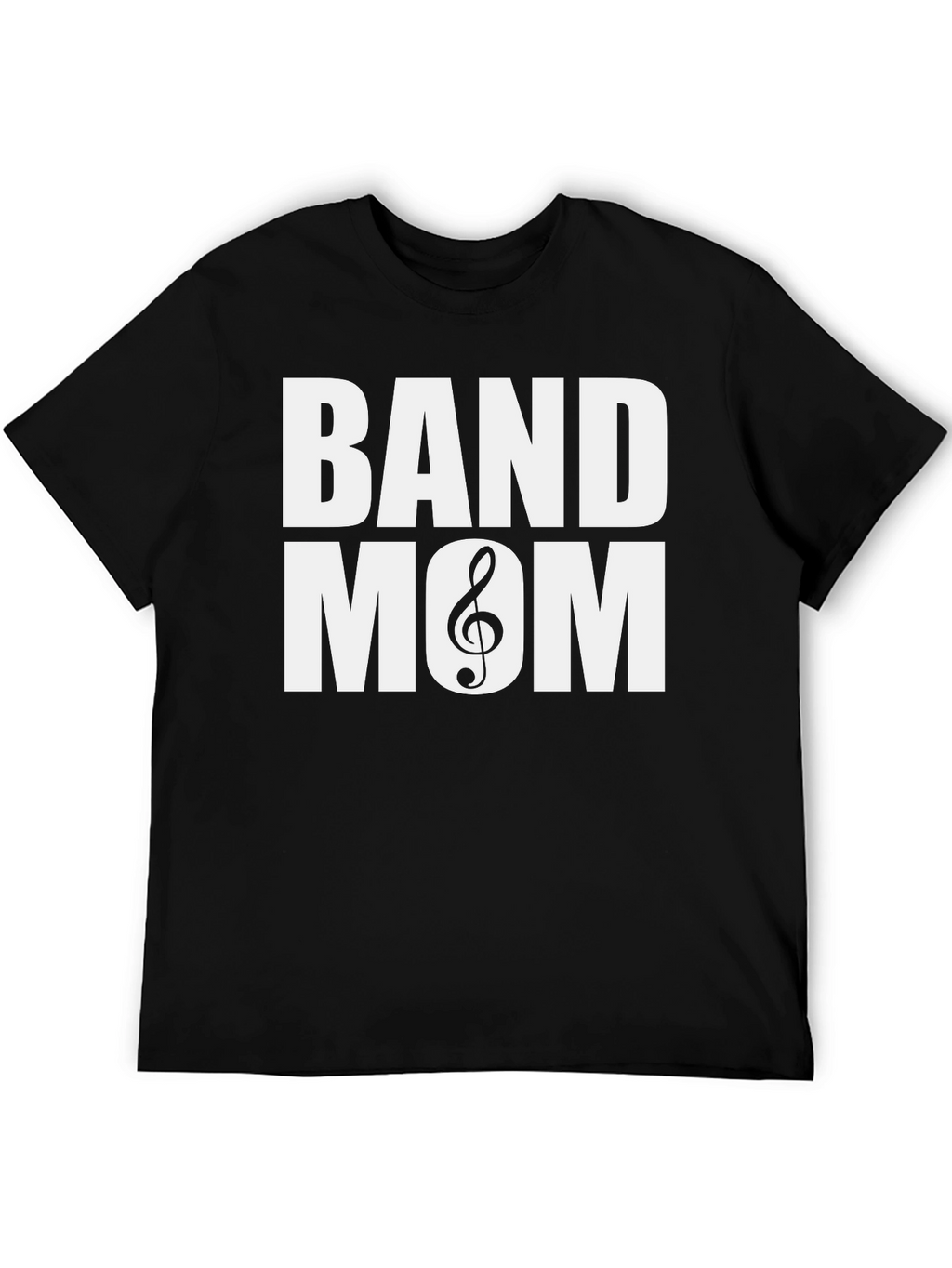 Band Mom T-Shirt - Music Treble Clef Graphic Tee