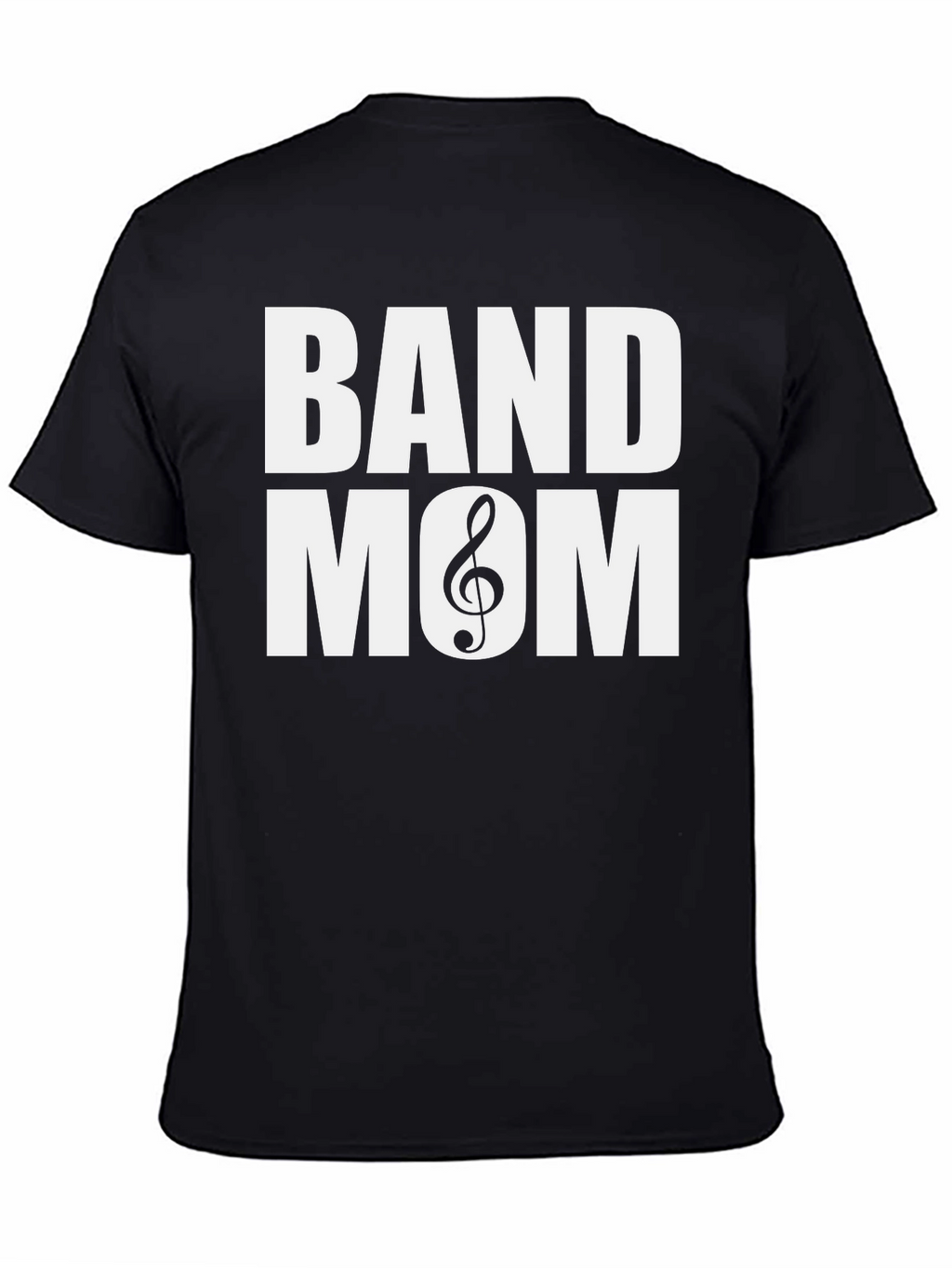Band Mom T-Shirt - Music Treble Clef Graphic Tee