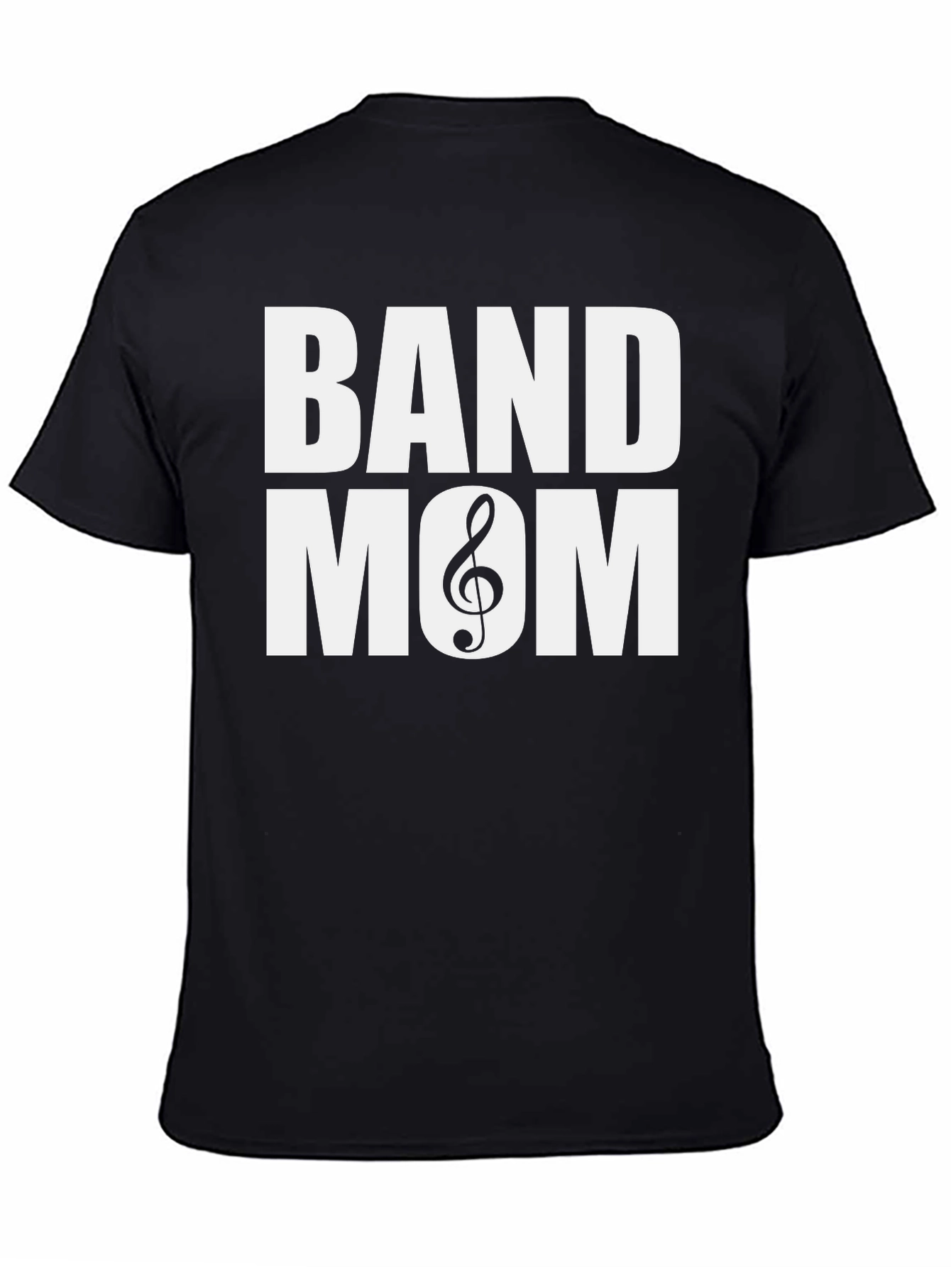 Band Mom T-Shirt - Music Treble Clef Graphic Tee