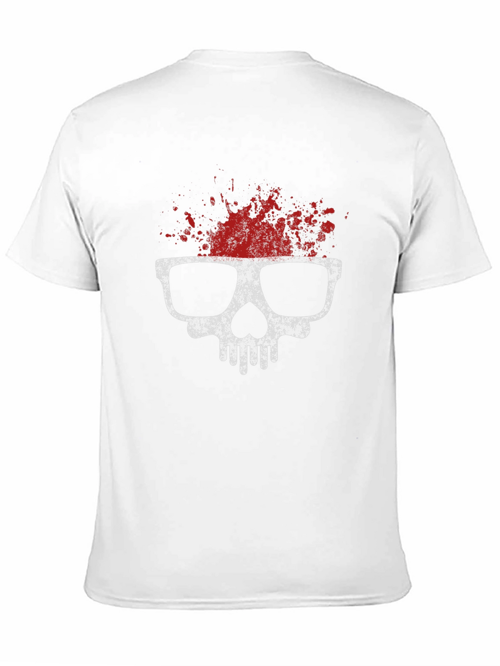 Skull with Glasses T-Shirt - Grunge Style