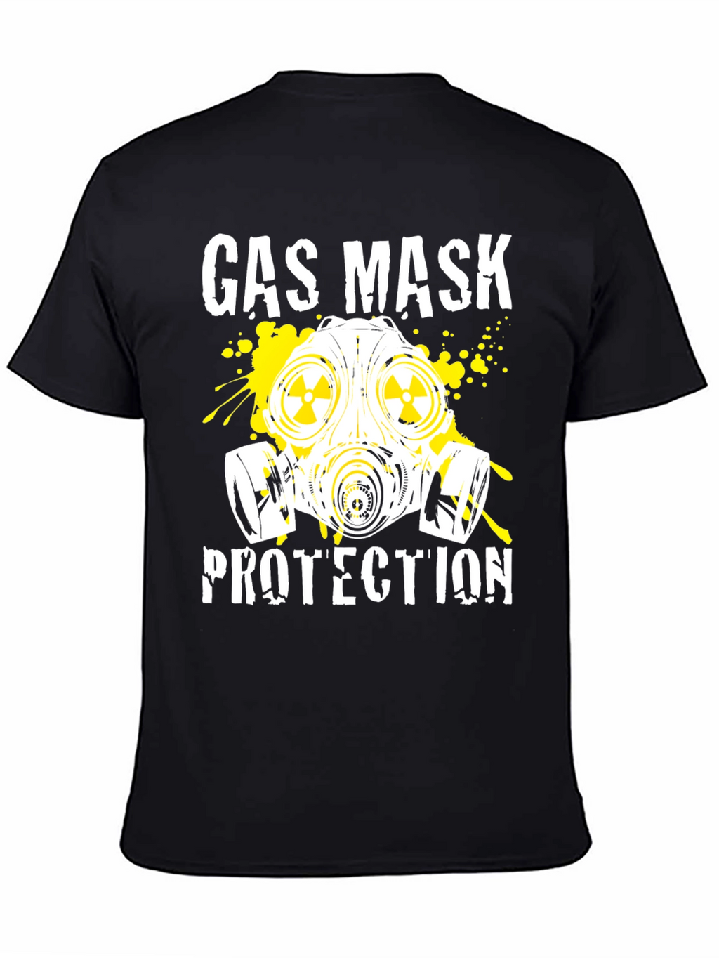 Gas Mask Protection Black T-Shirt