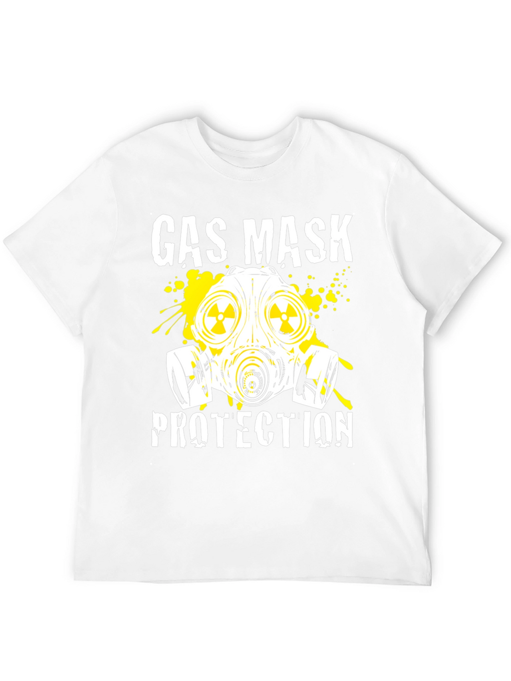Gas Mask Protection Black T-Shirt