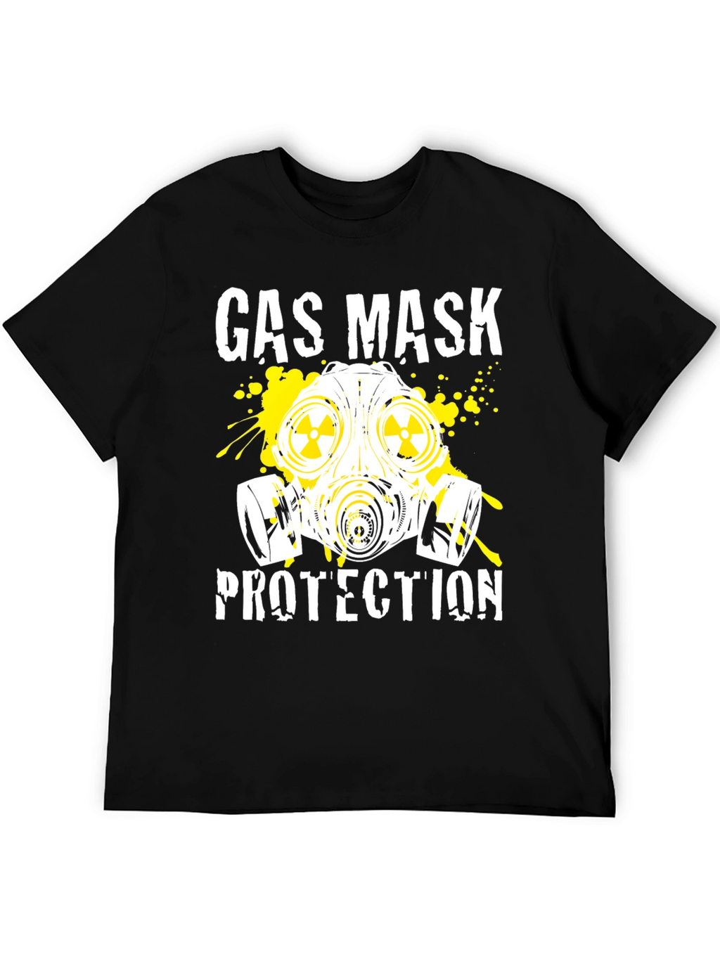 Gas Mask Protection Black T-Shirt