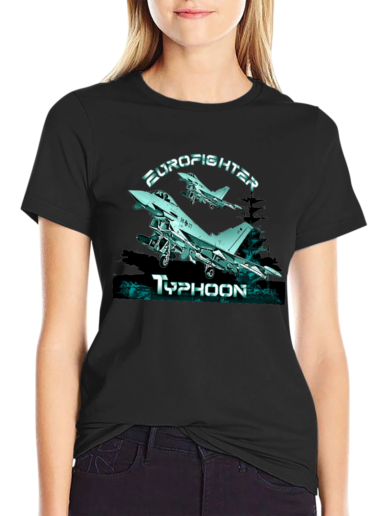 Eurofighter Typhoon Graphic T-Shirt - Military Jet Tee