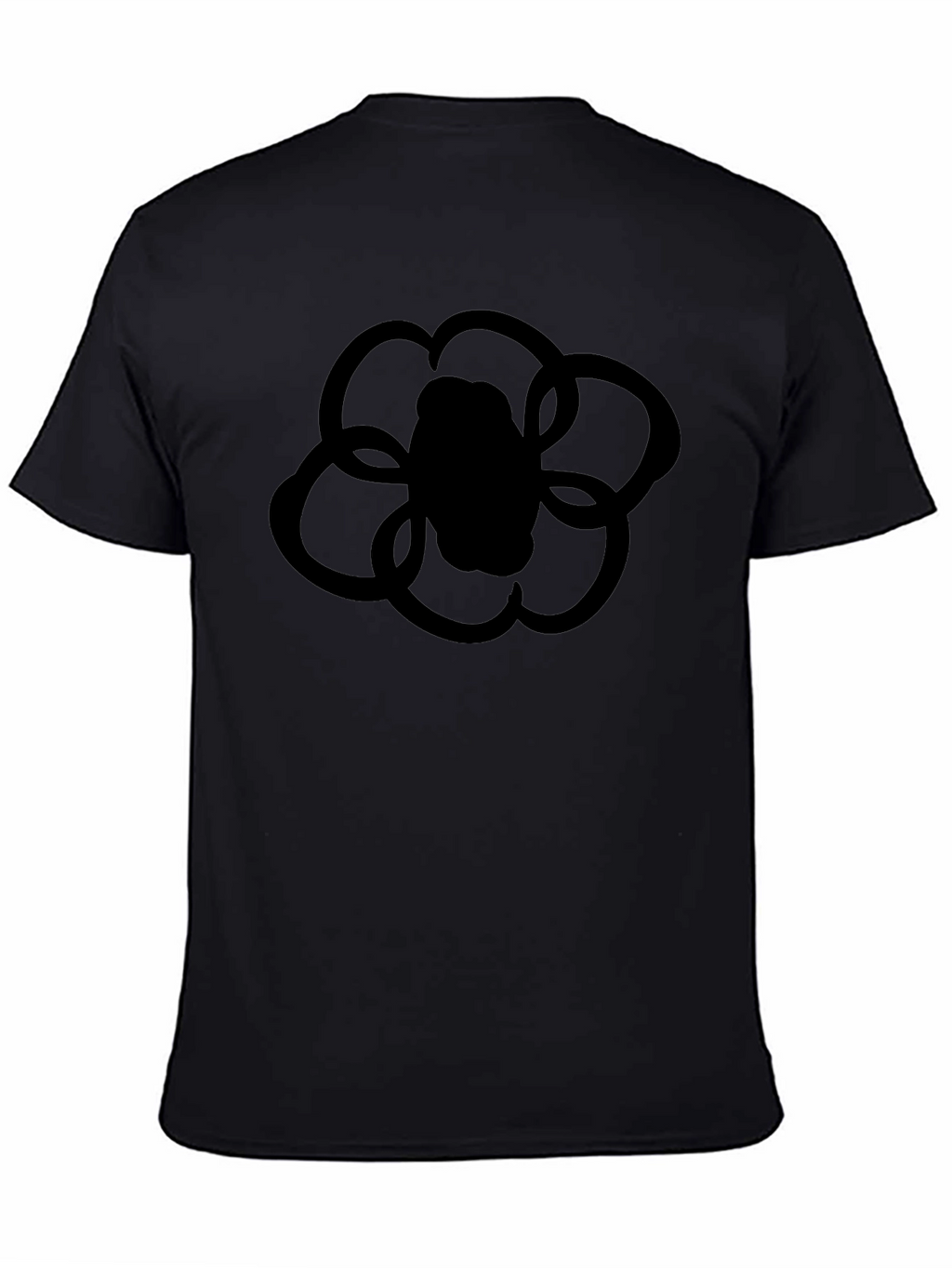 Black Flower Graphic T-Shirt
