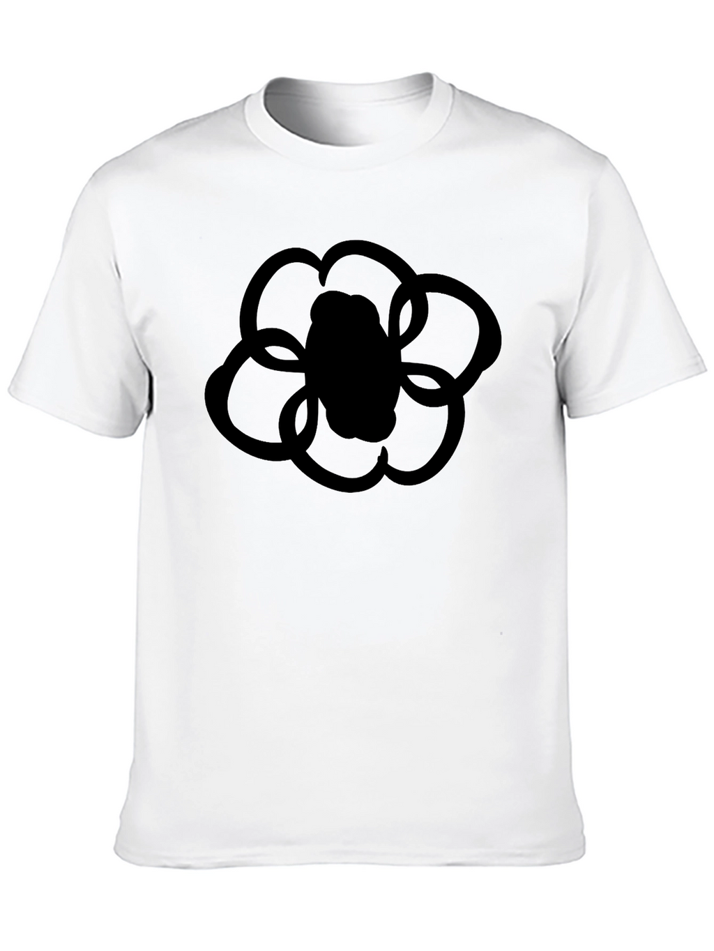 Black Flower Graphic T-Shirt