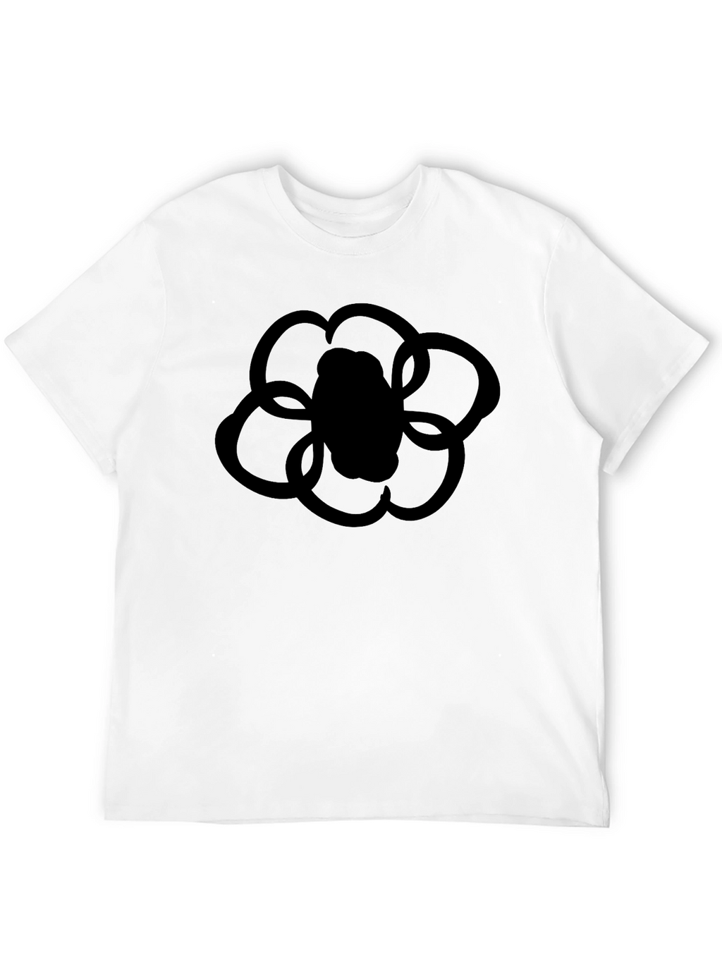Black Flower Graphic T-Shirt