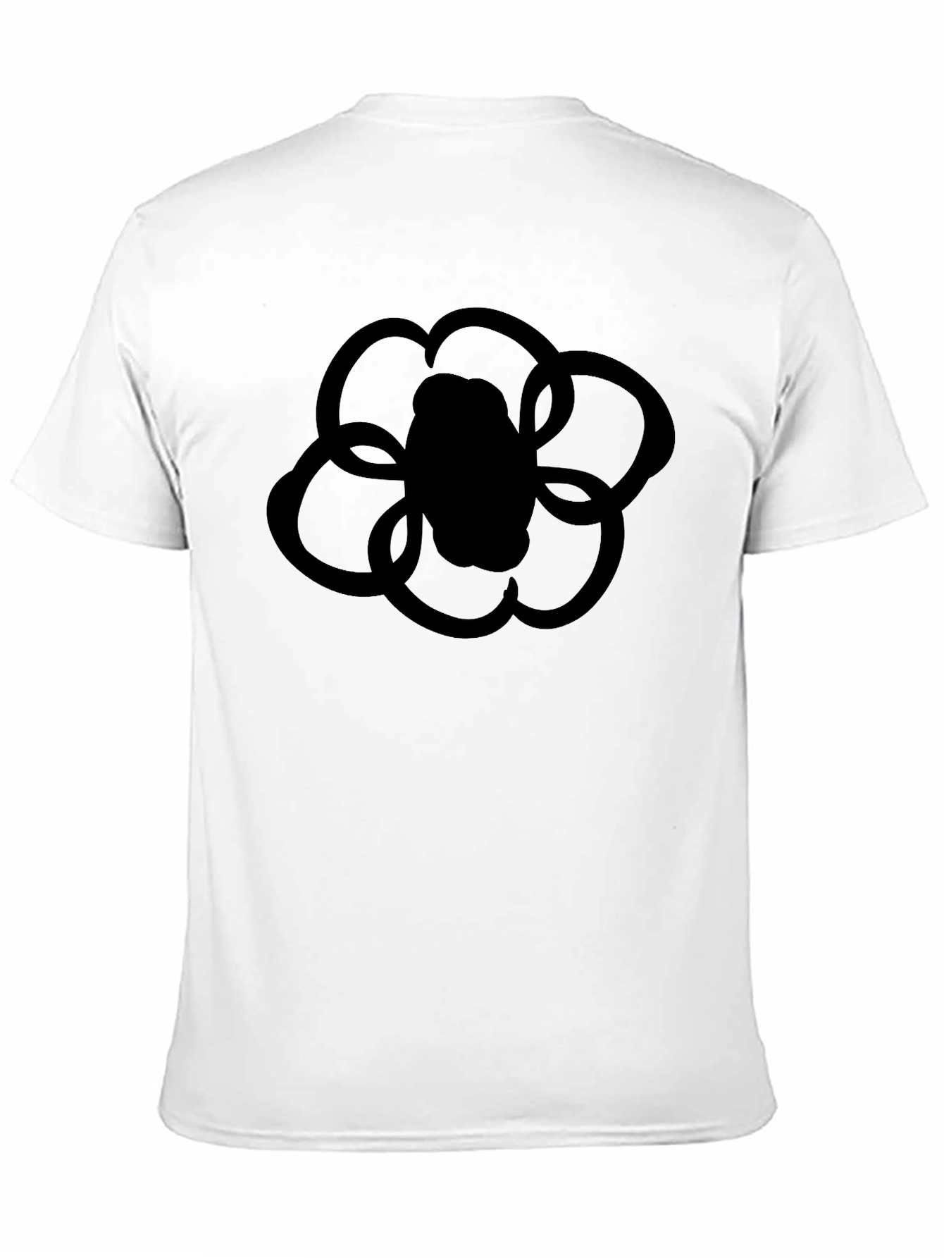 Black Flower Graphic T-Shirt