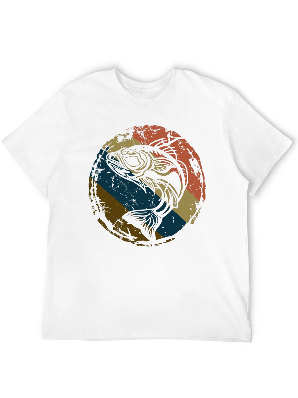 Retro Bass Fishing Graphic Tee