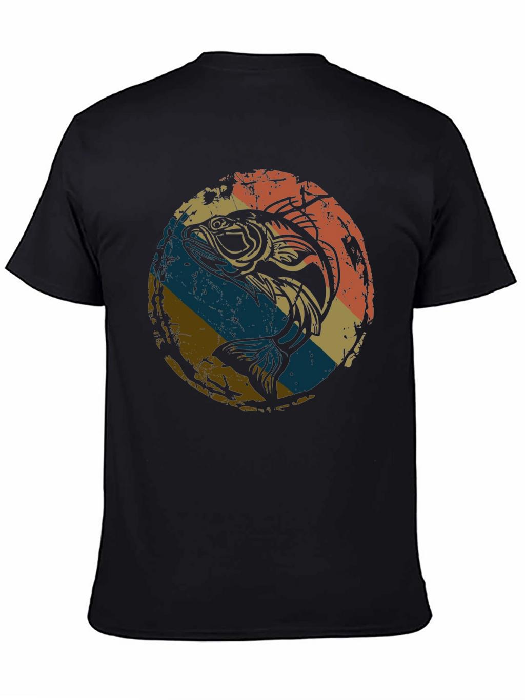 Retro Bass Fishing Graphic Tee