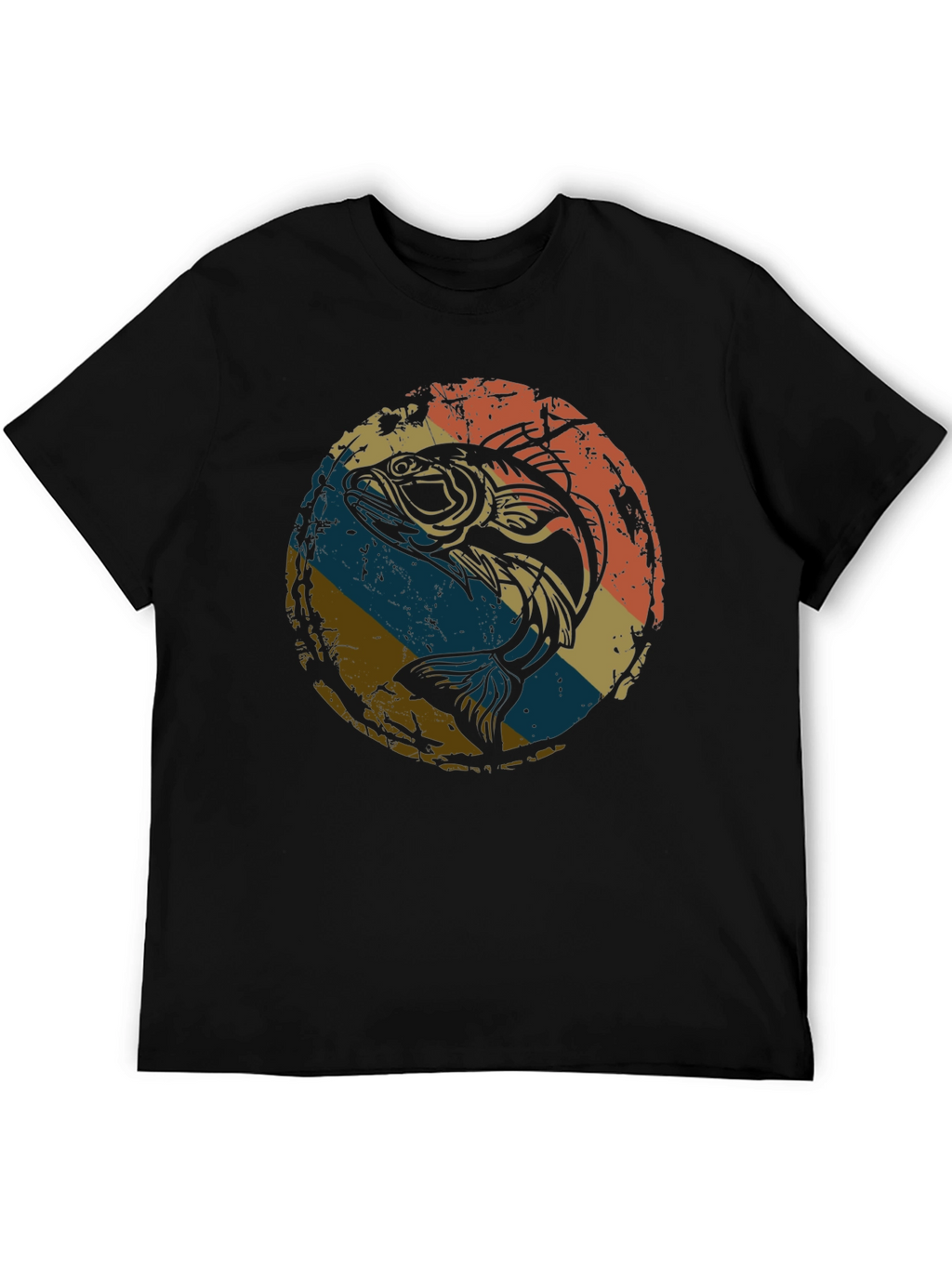 Retro Bass Fishing Graphic Tee
