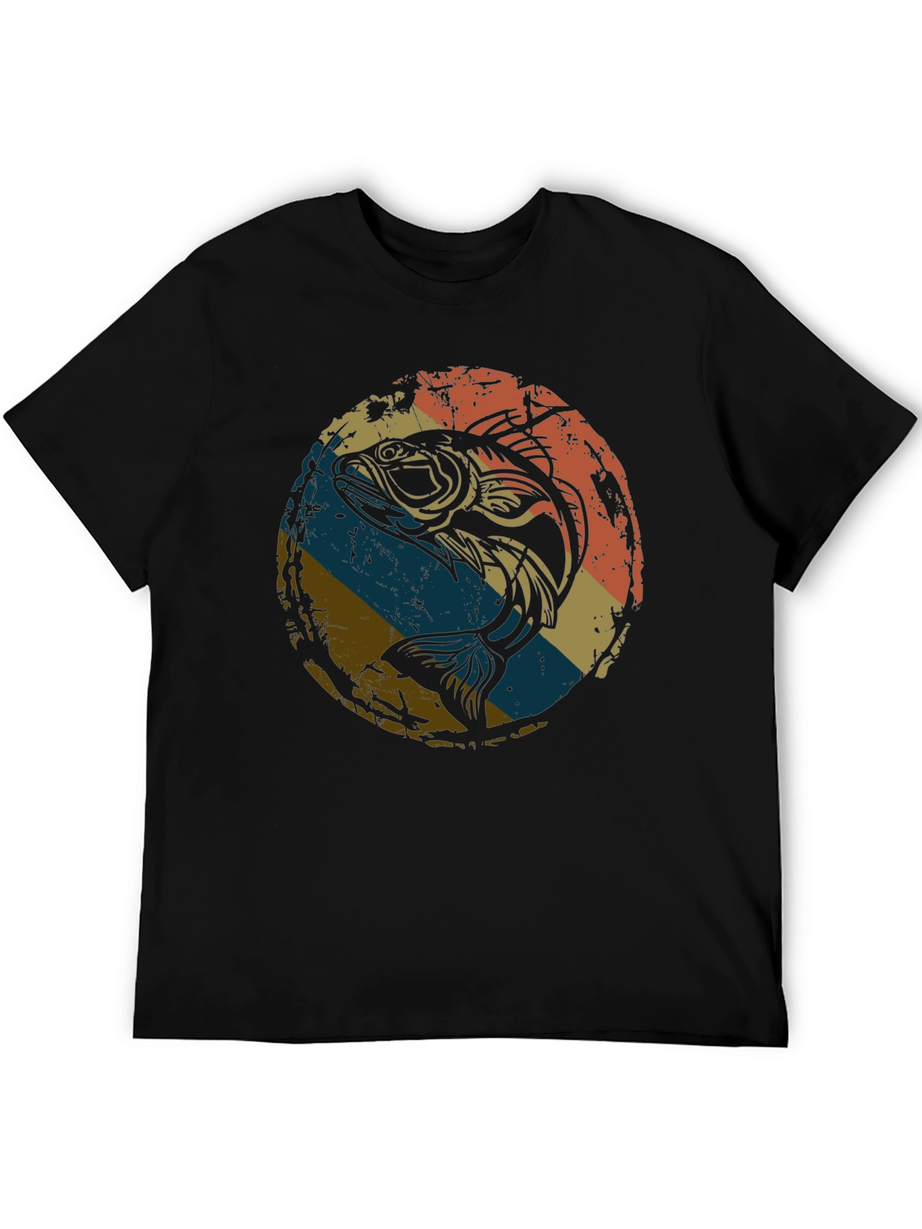 Retro Bass Fishing Graphic Tee