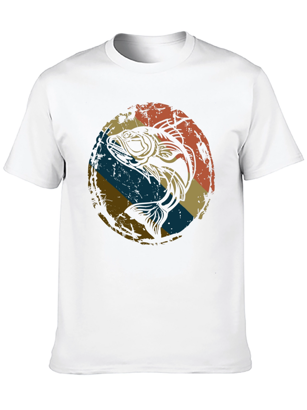 Retro Bass Fishing Graphic Tee