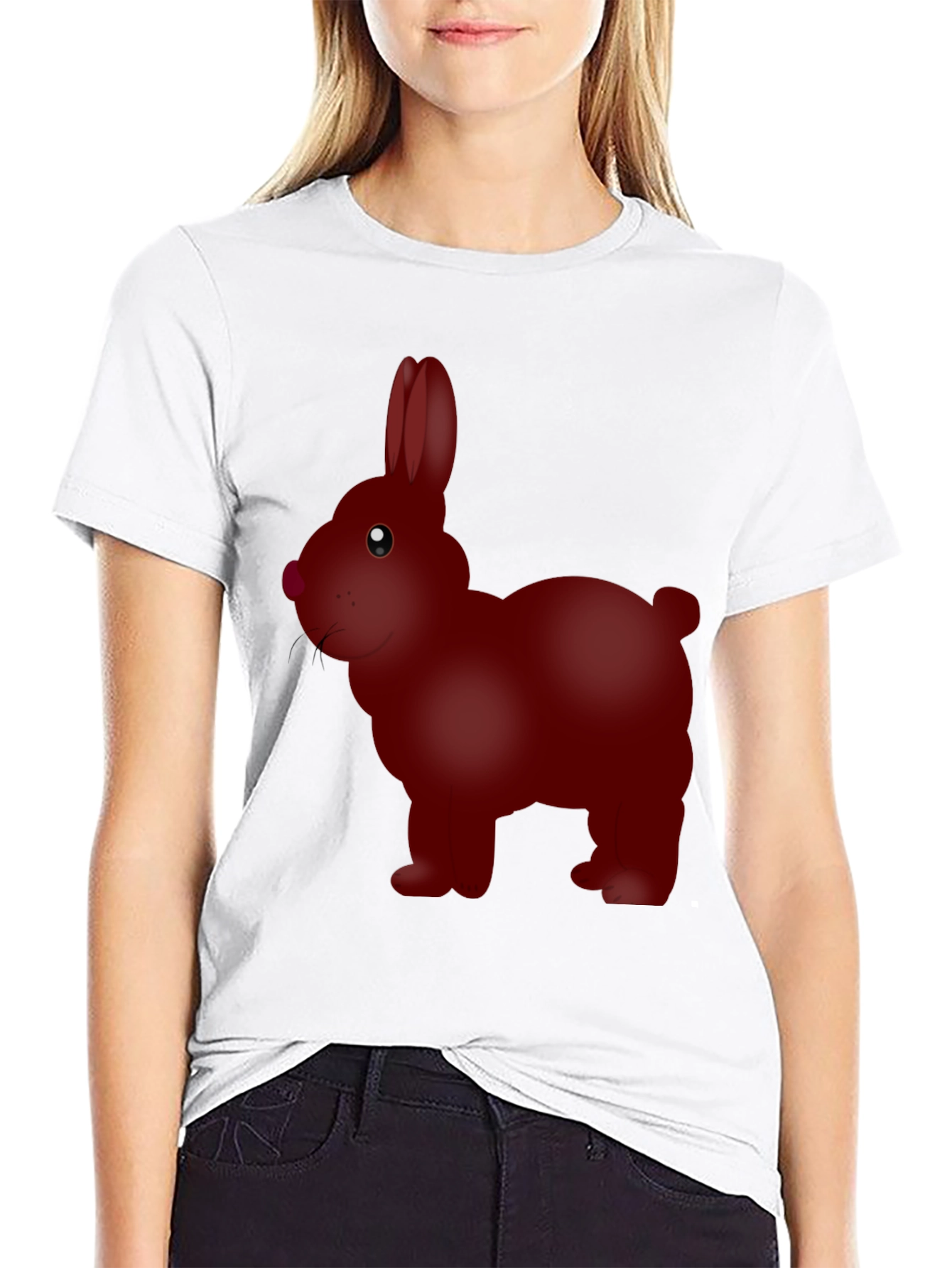 Red Rabbit Graphic Tee - Unique Bunny Design