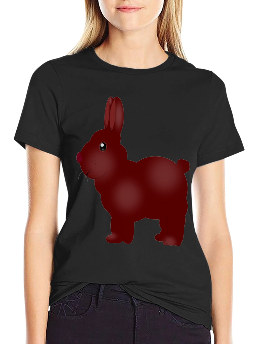 Red Rabbit Graphic Tee - Unique Bunny Design
