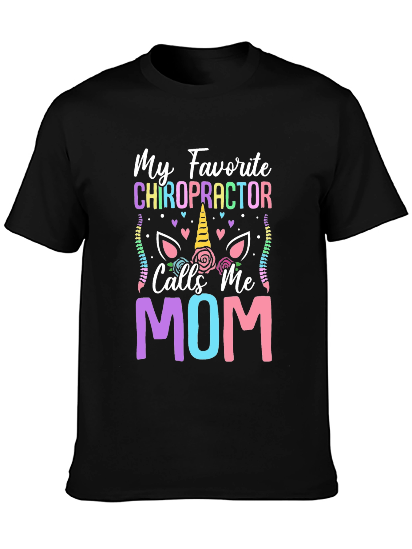 Chiropractor Mom T-Shirt - Novelty Graphic Tee