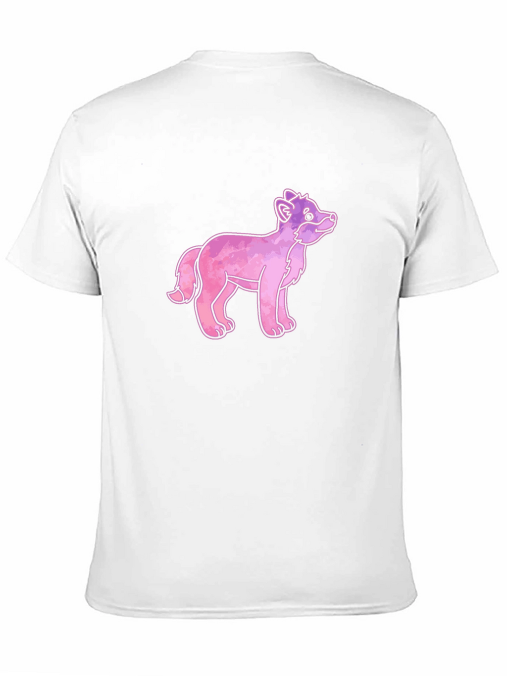 Cartoon Fox Graphic Tee - Black Cotton T-Shirt