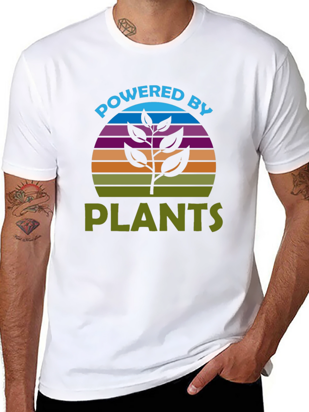 Powered by Plants T-Shirt - Vegan Tee