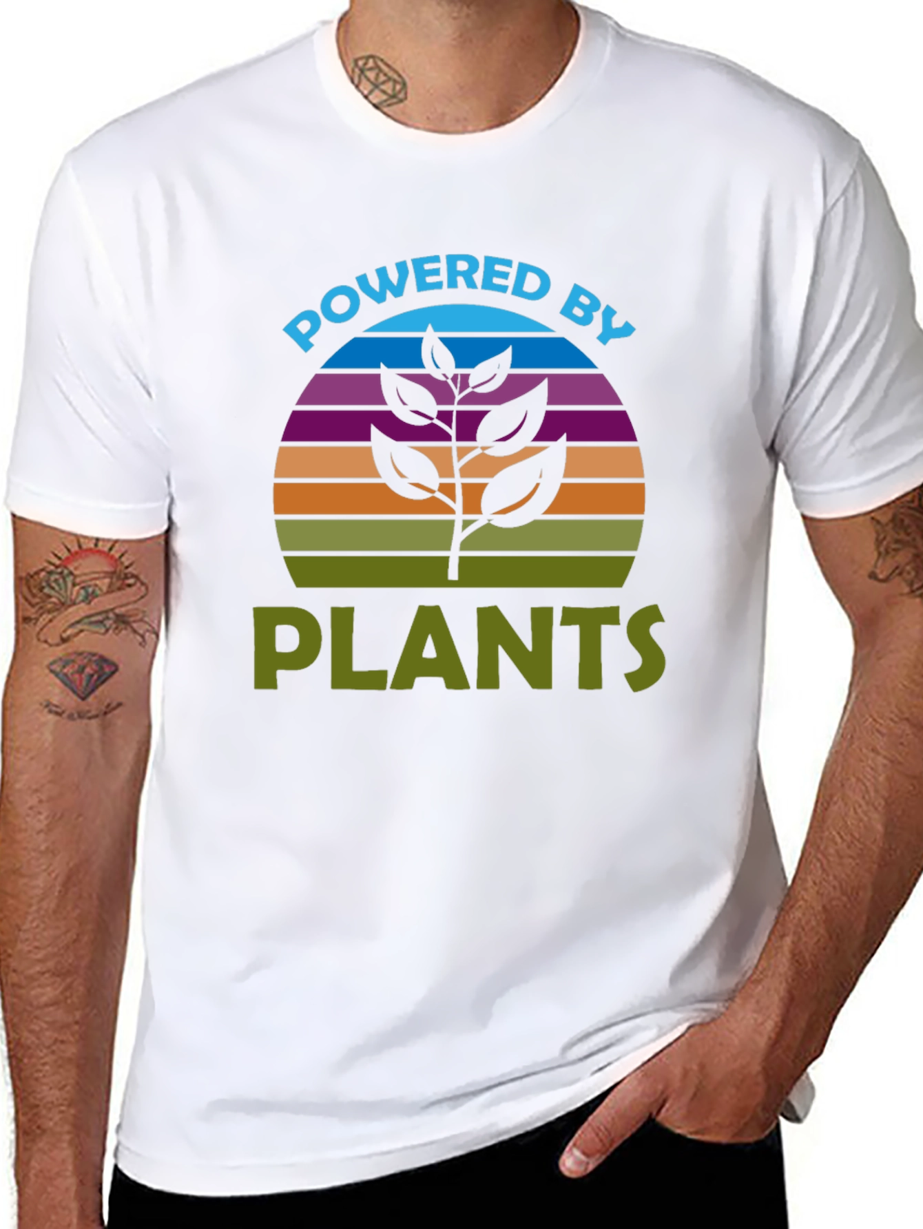 Powered by Plants T-Shirt - Vegan Tee
