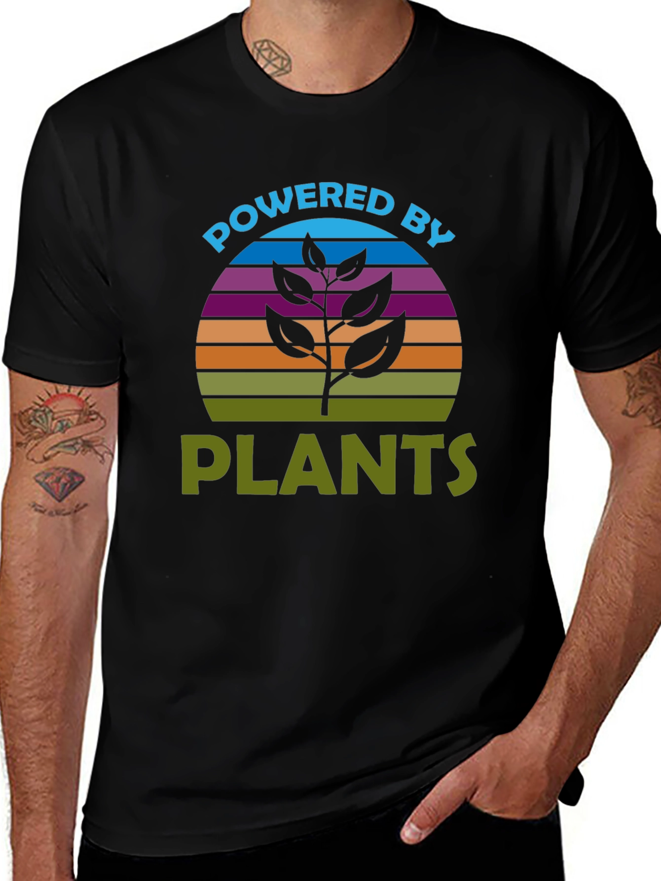 Powered by Plants T-Shirt - Vegan Tee