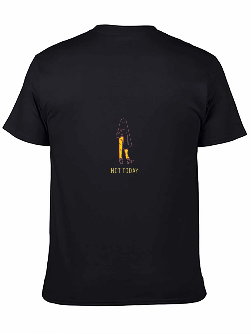 Not Today Graphic Tee - Black Casual T-Shirt