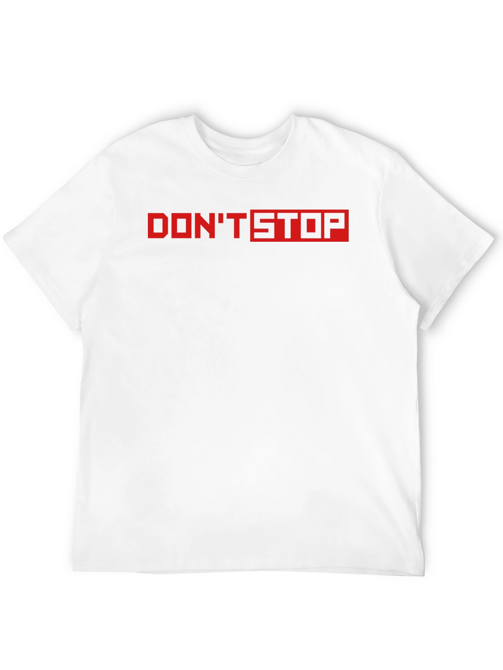 Dont Stop Red Graphic Black T-Shirt