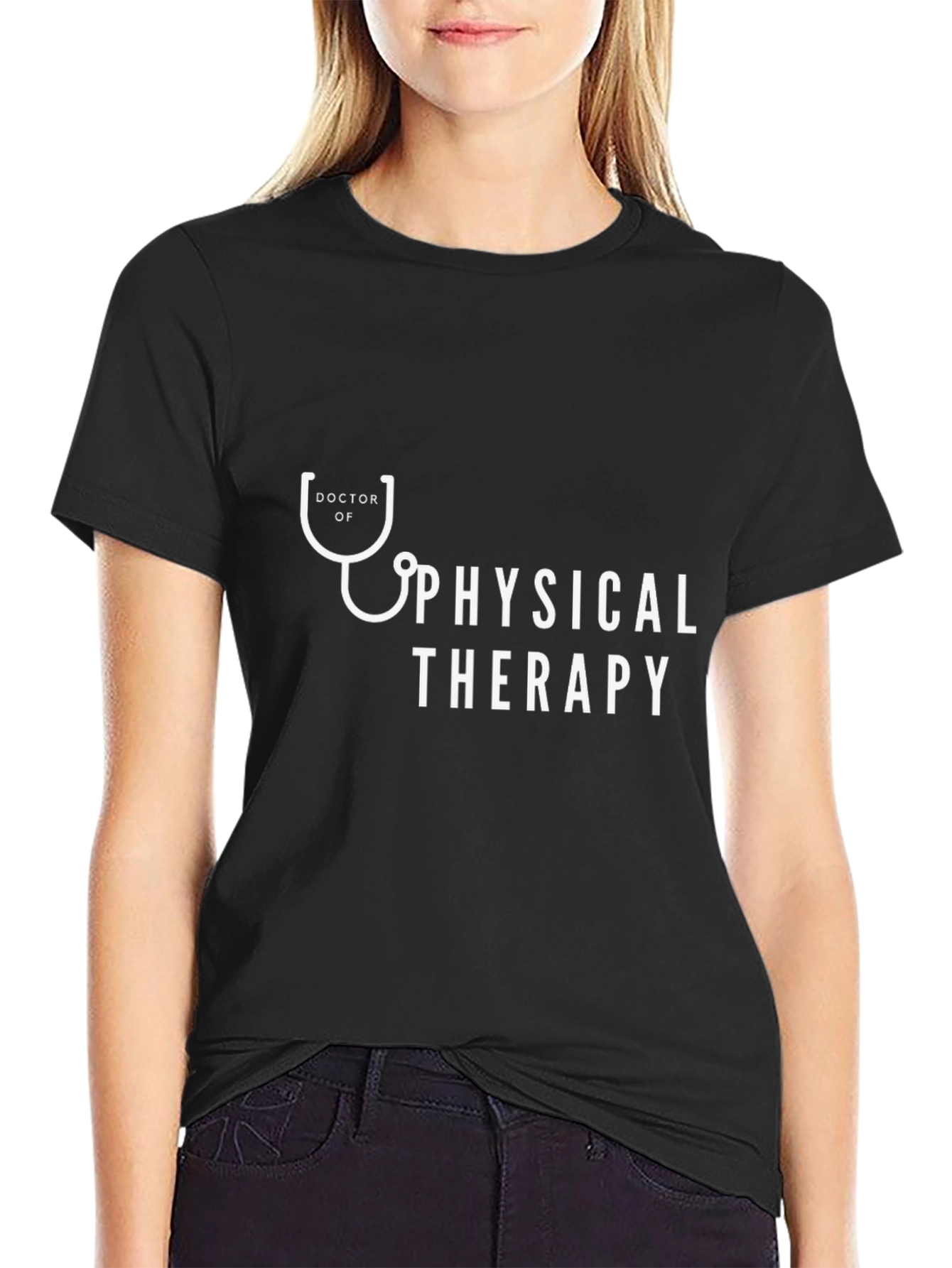 Doctor of Physical Therapy Stethoscope T-Shirt