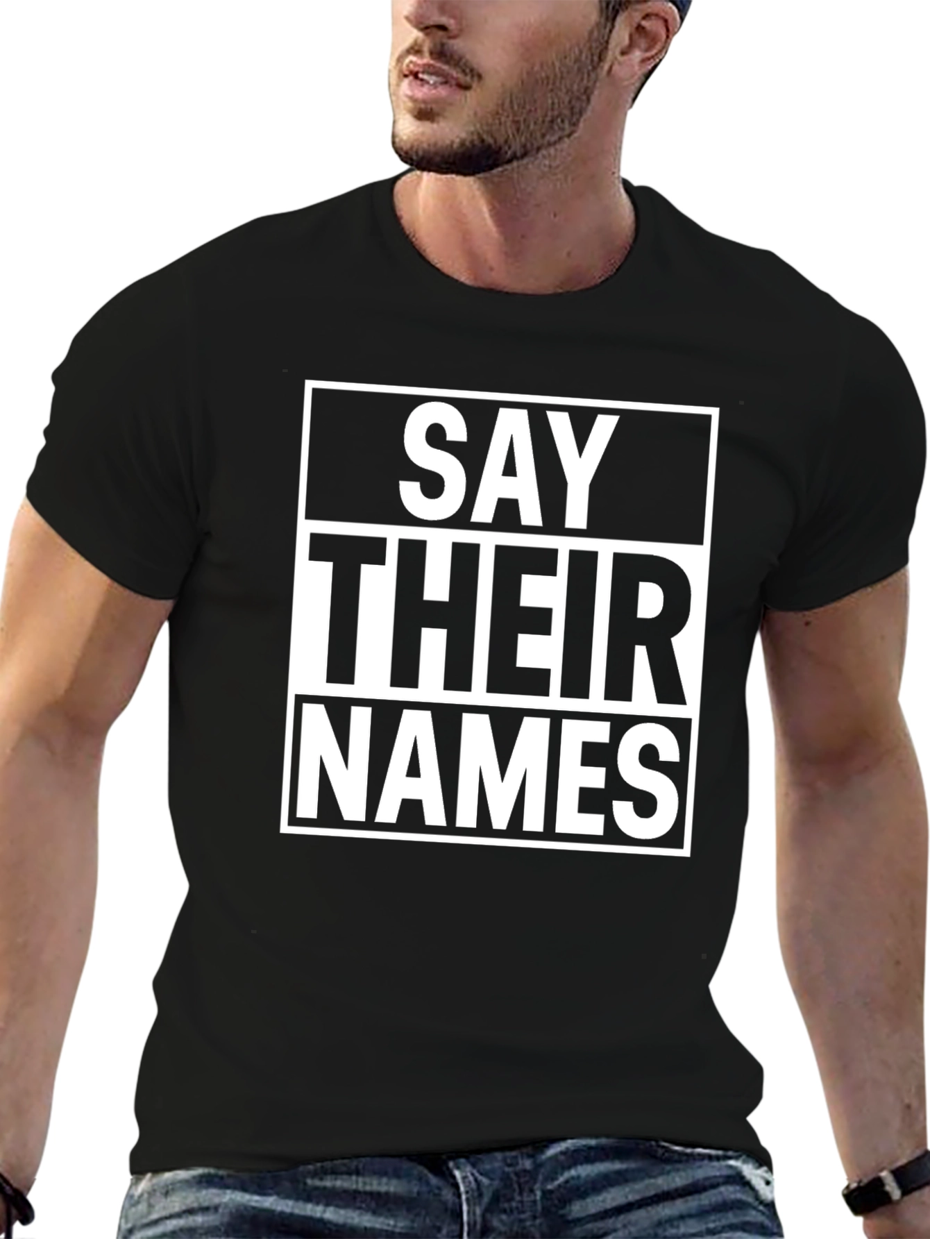 Say Their Names T-Shirt - Black Graphic Tee