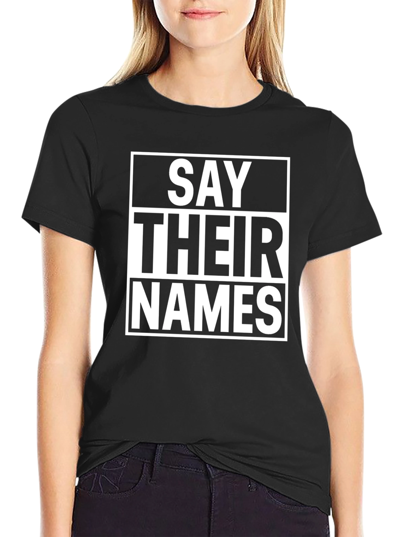 Say Their Names T-Shirt - Black Graphic Tee