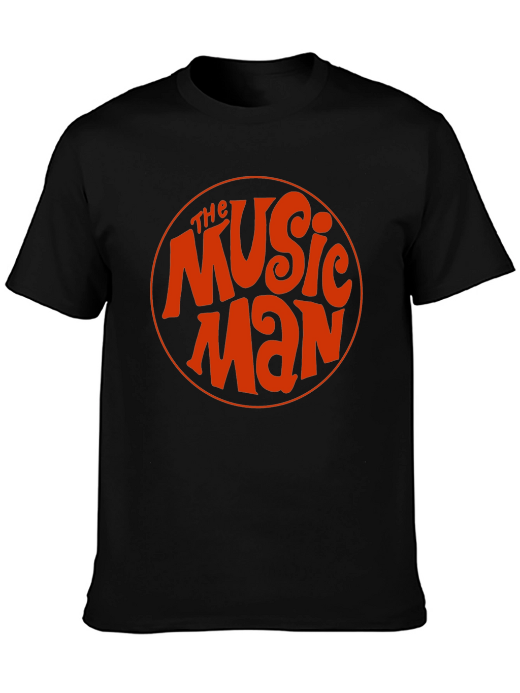 The Music Man Retro Style Black T-Shirt