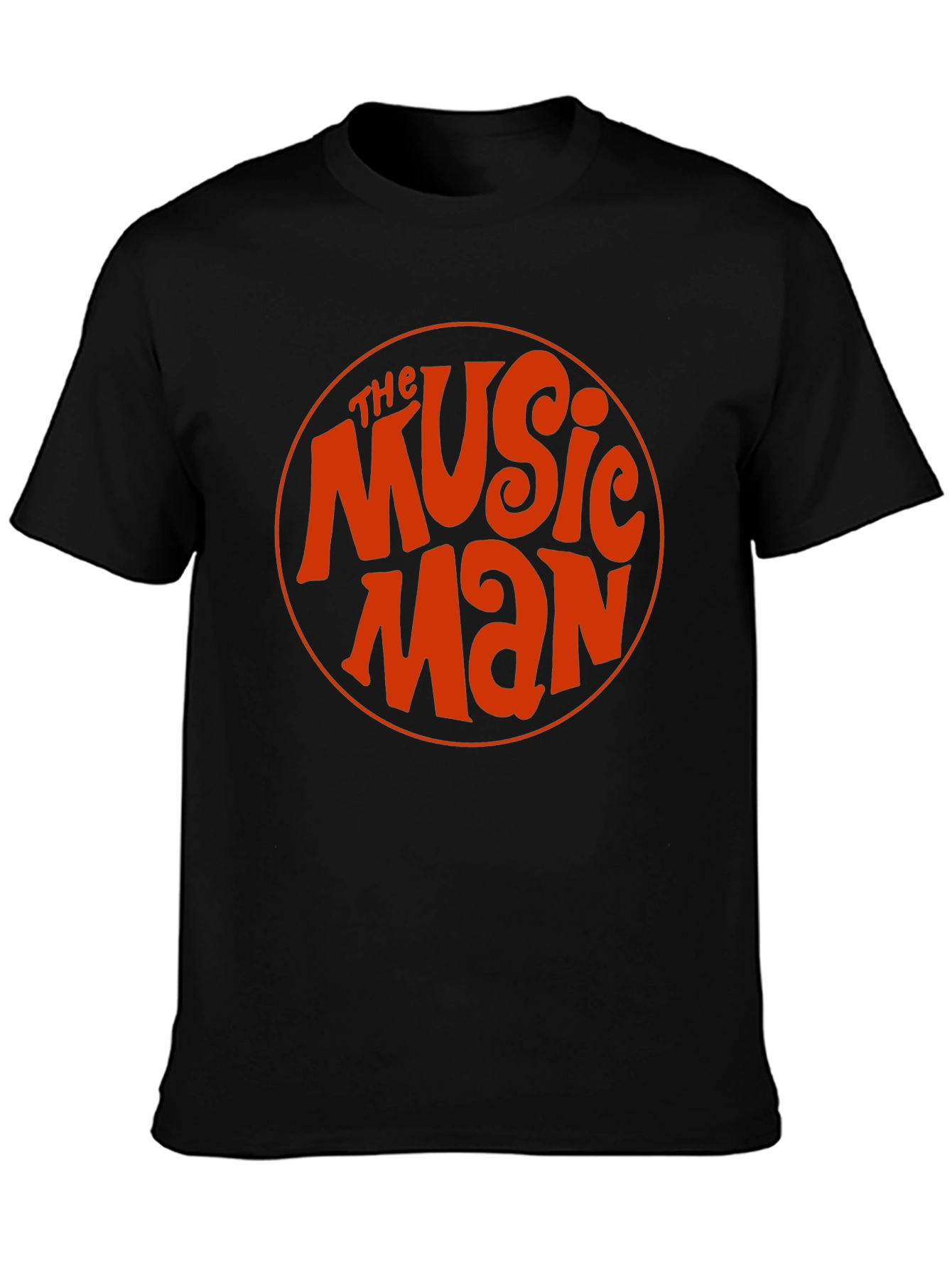 The Music Man Retro Style Black T-Shirt