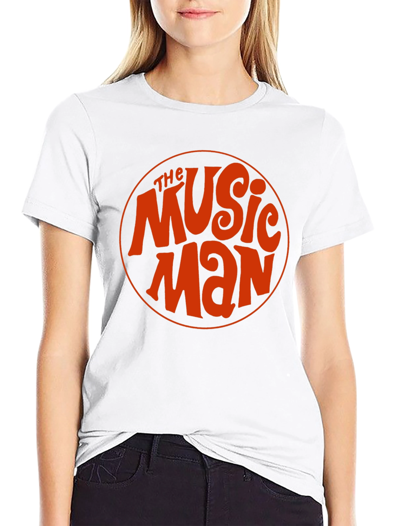 The Music Man Retro Style Black T-Shirt