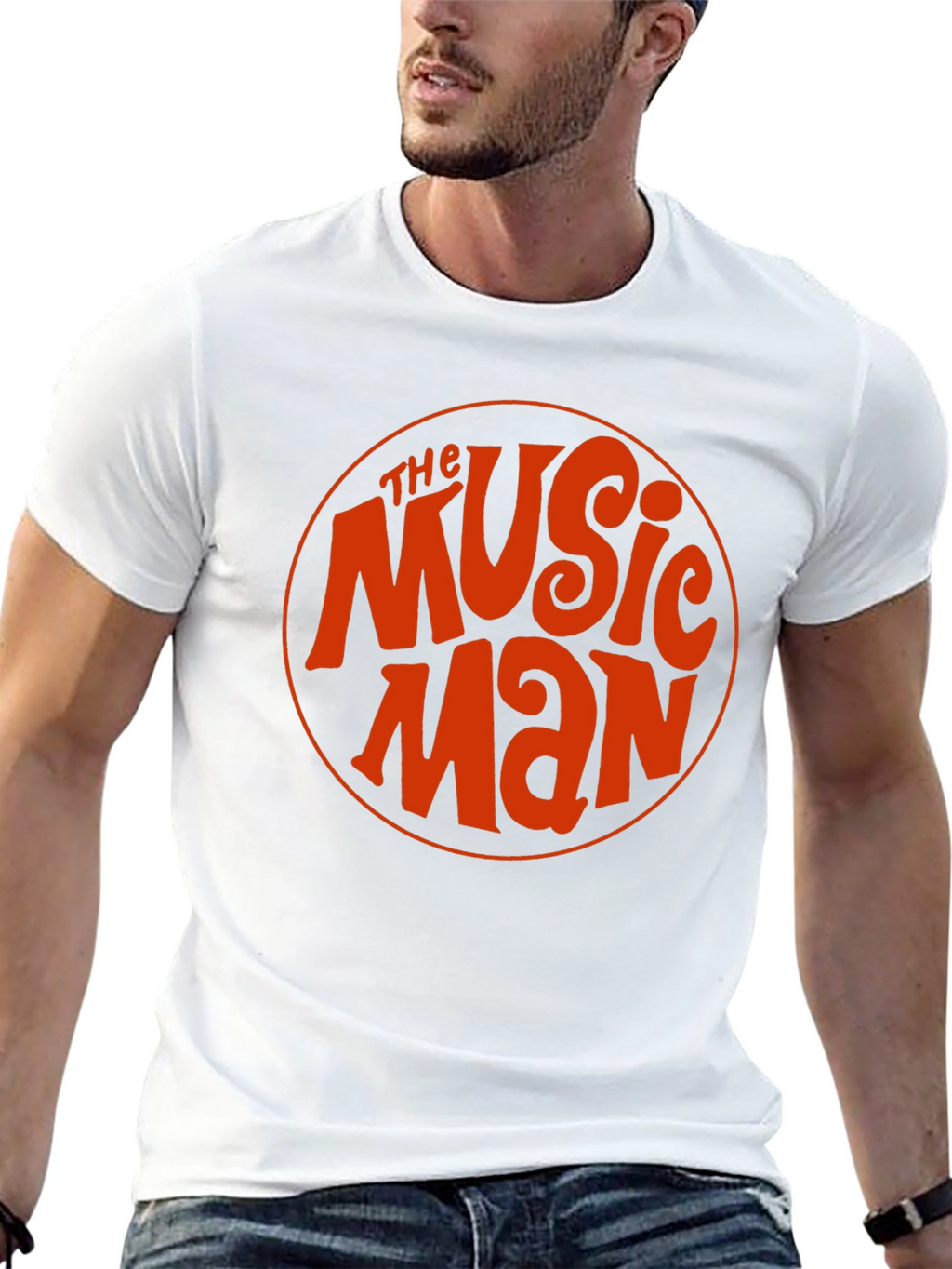 The Music Man Retro Style Black T-Shirt